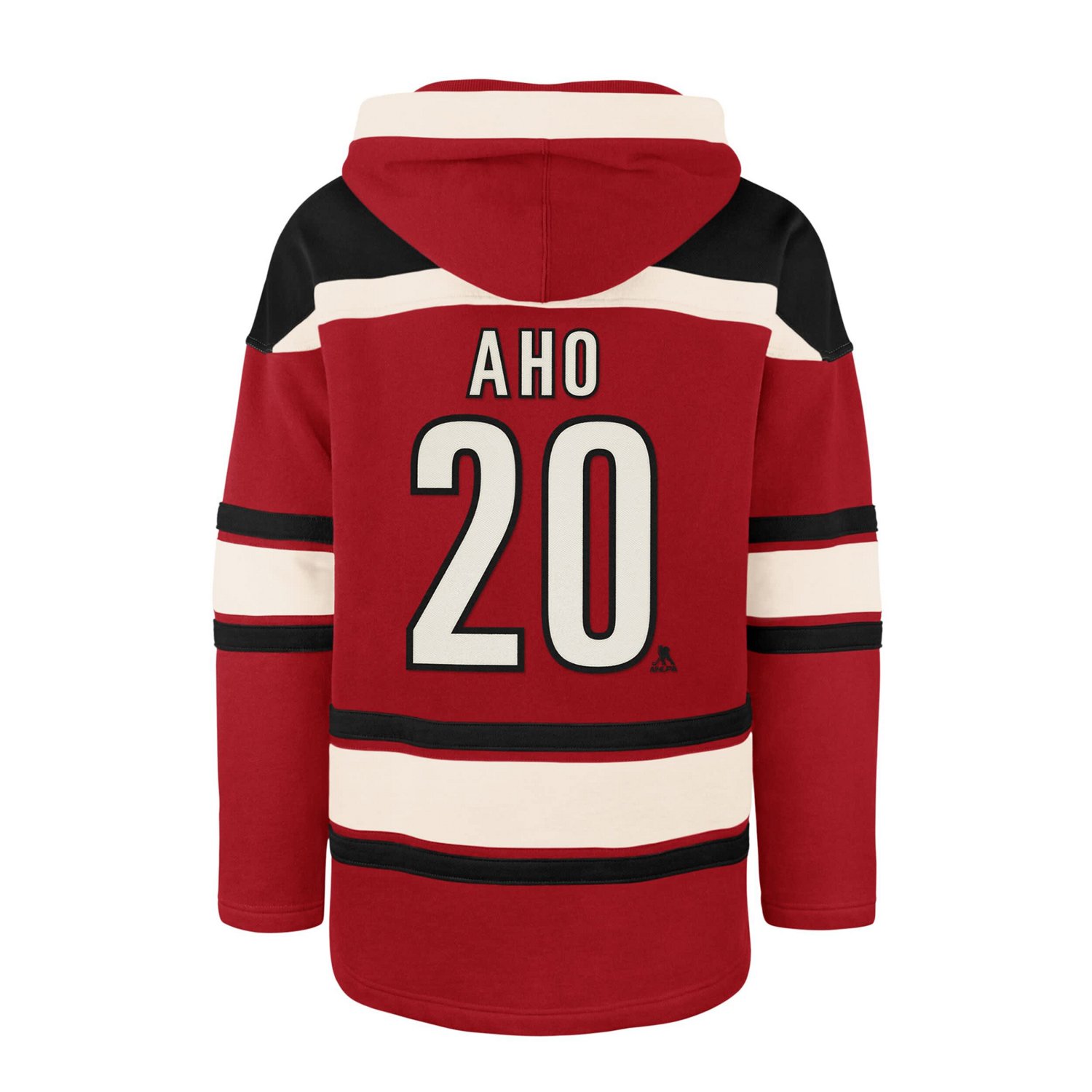 '47 Sebastian Aho Carolina Hurricanes Player Name  Number Lacer Pullover Hoodie