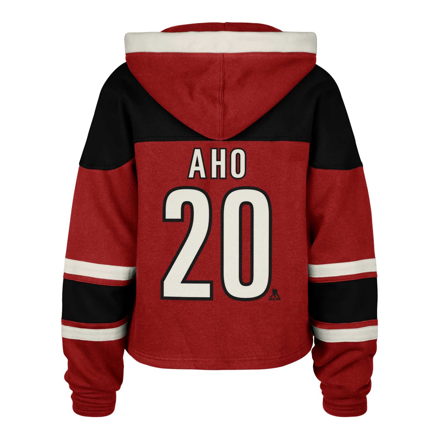 '47 Sebastian Aho Carolina Hurricanes Superior Lacer Cropped Pullover Hoodie                                                     - view number 3