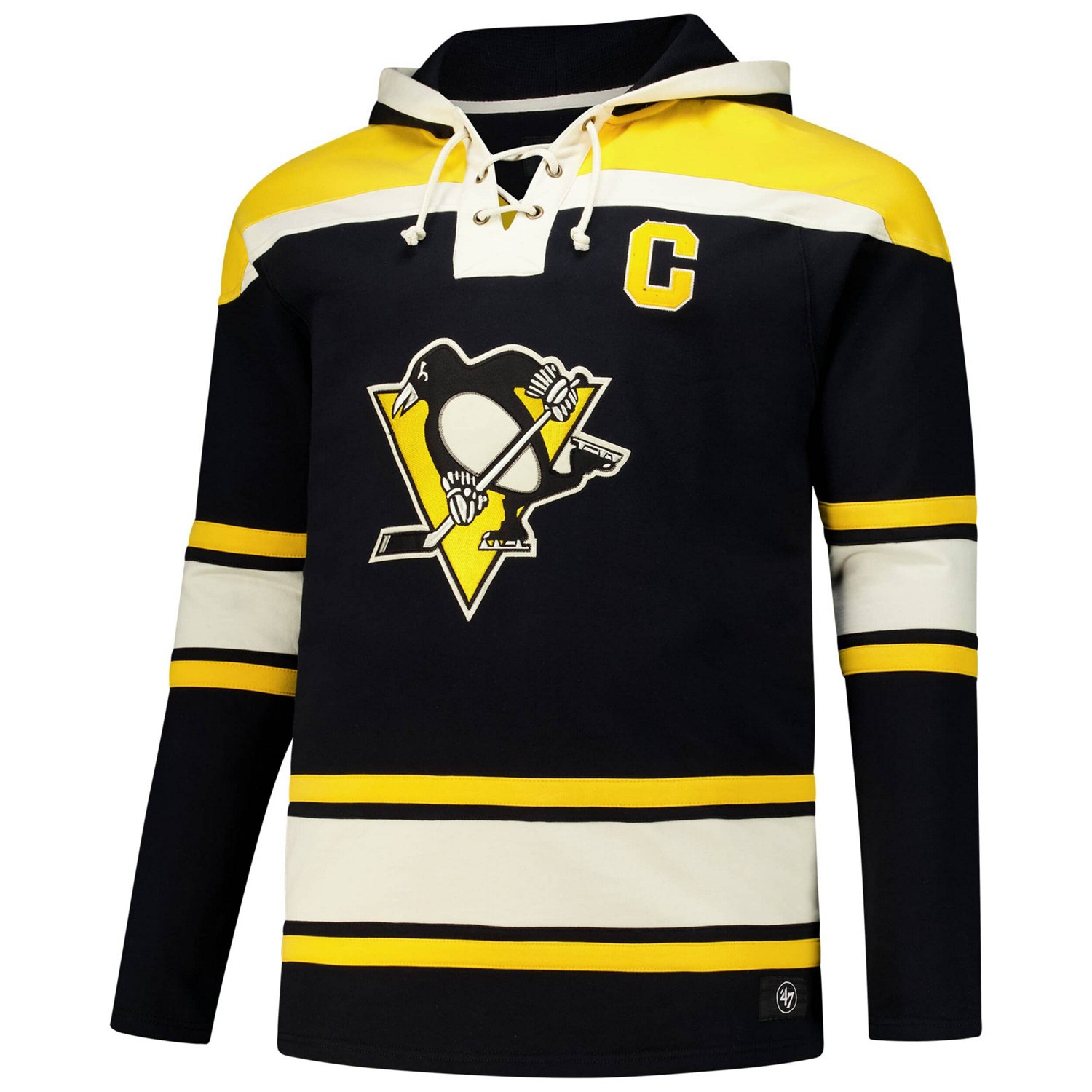 '47 Sidney Crosby Pittsburgh Penguins Big  Tall Lace-up Pullover Hoodie - view number 2