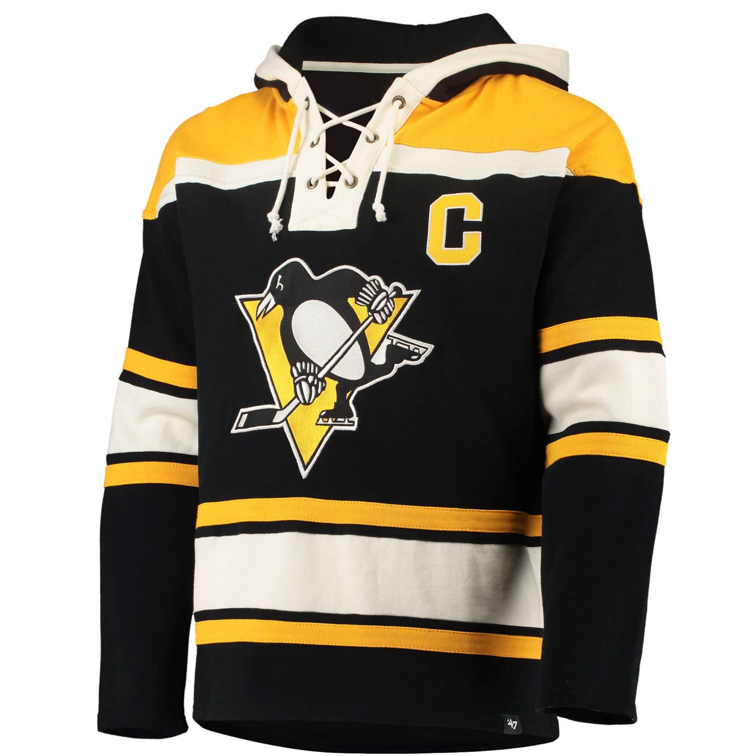'47 Sidney Crosby Pittsburgh Penguins Player Name  Number Lacer Pullover Hoodie - view number 2