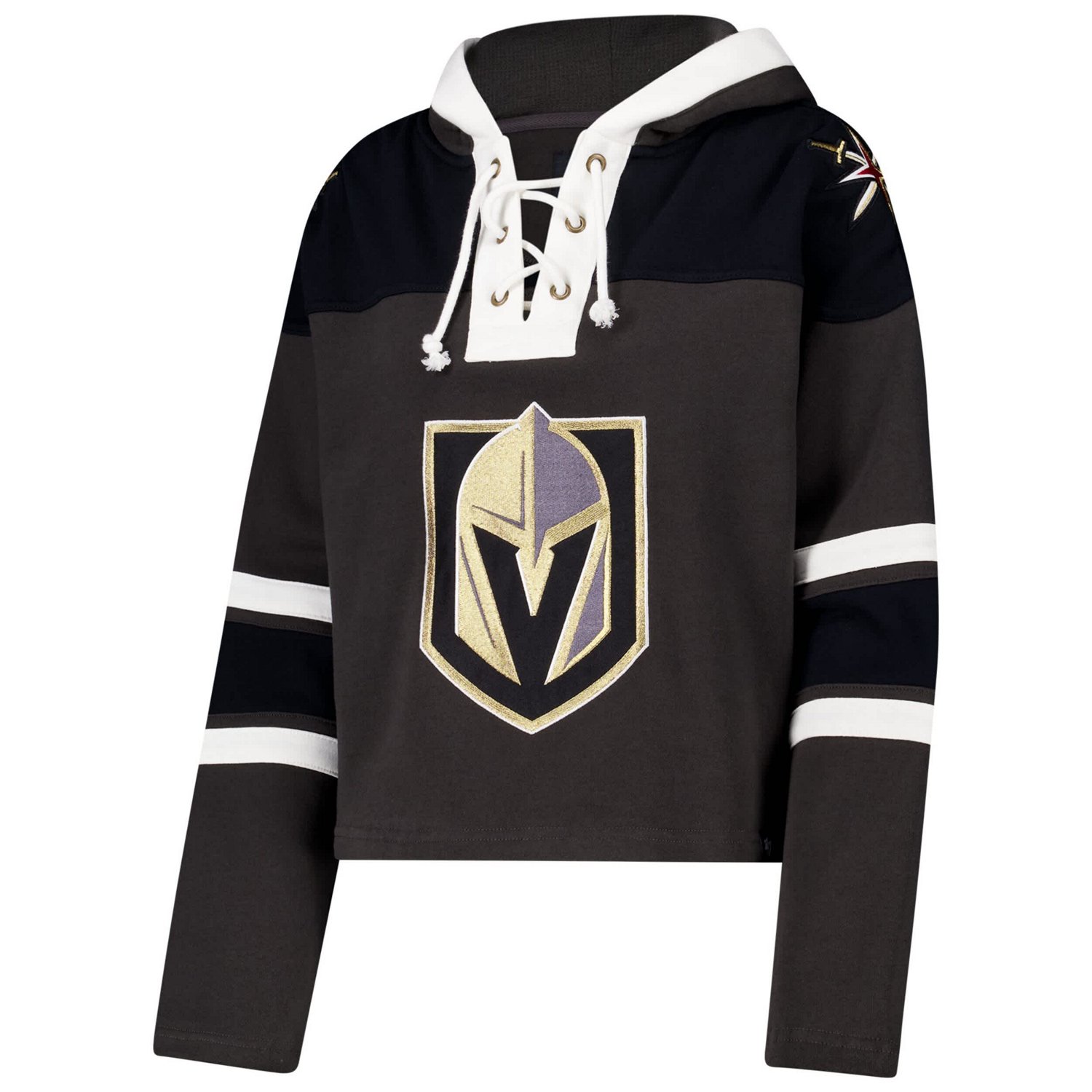 '47 Vegas Golden Knights Cropped Superior Lacer Pullover Hoodie - view number 2