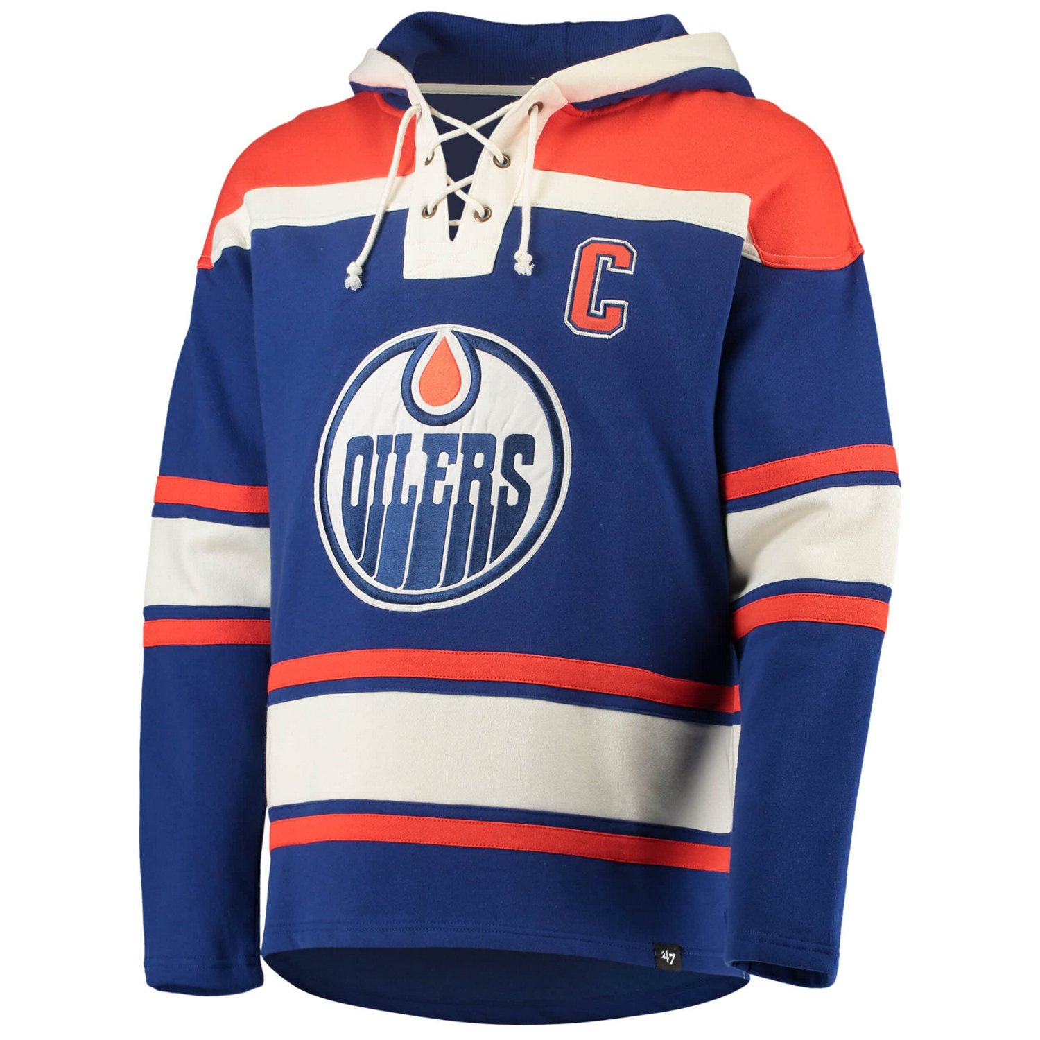 '47 Wayne Gretzky Edmonton Oilers Retired Player Name  Number Lacer Pullover Hoodie - view number 2