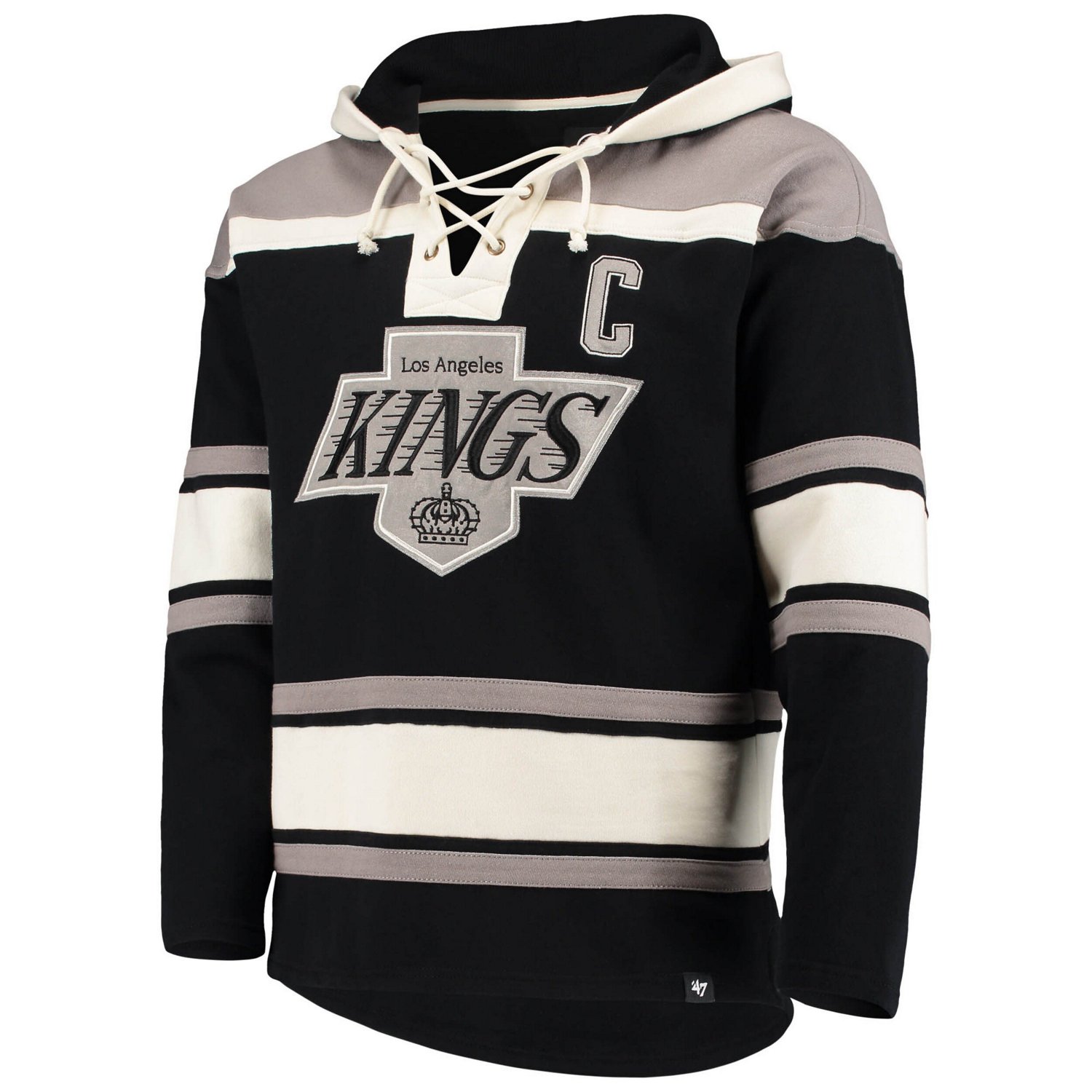'47 Wayne Gretzky Los Angeles Kings Retired Player Name  Number Lacer Pullover Hoodie - view number 2