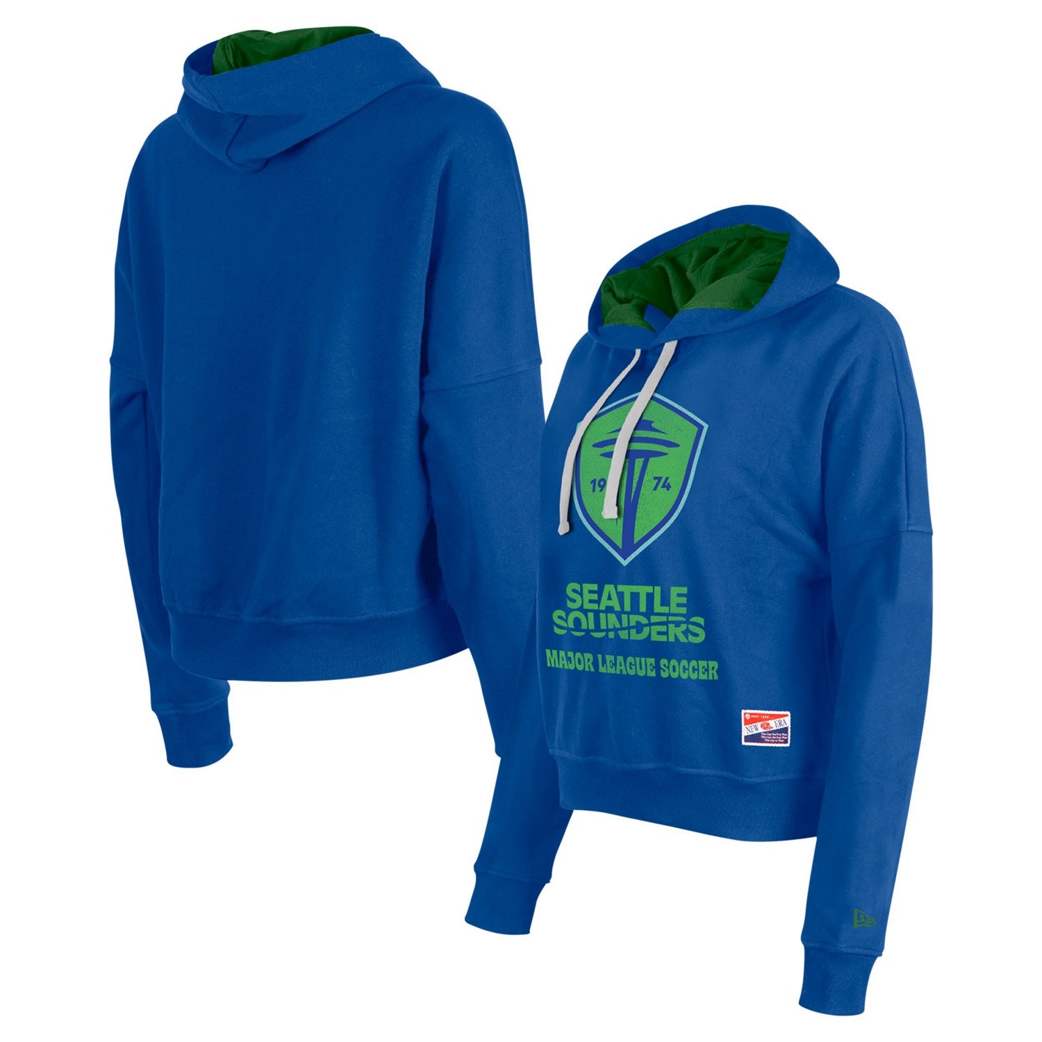 5th  Ocean by New Era Seattle Sounders FC Throwback Pullover Hoodie