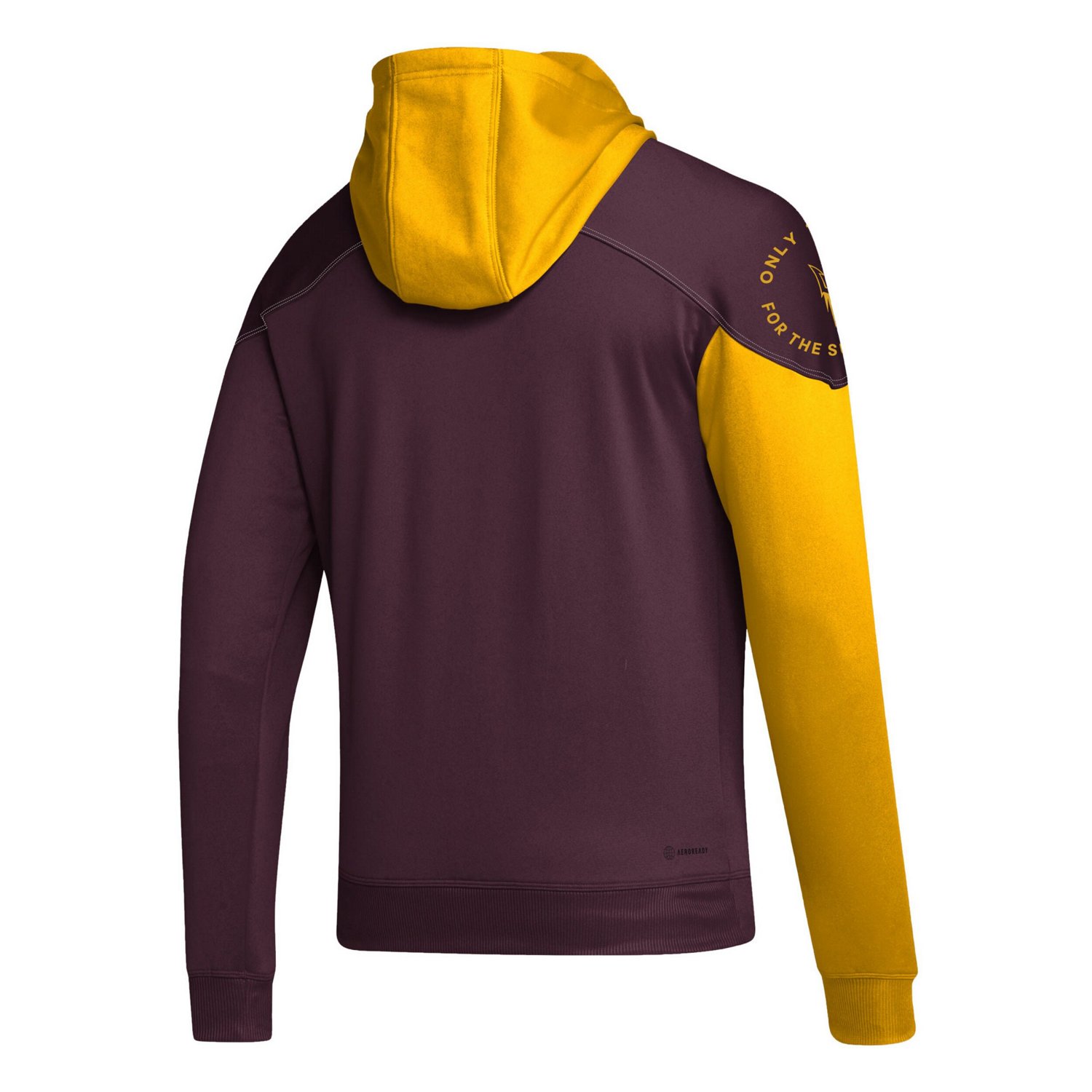 adidas Arizona State Sun Devils Block Stadium Pullover Hoodie                                                                    - view number 3