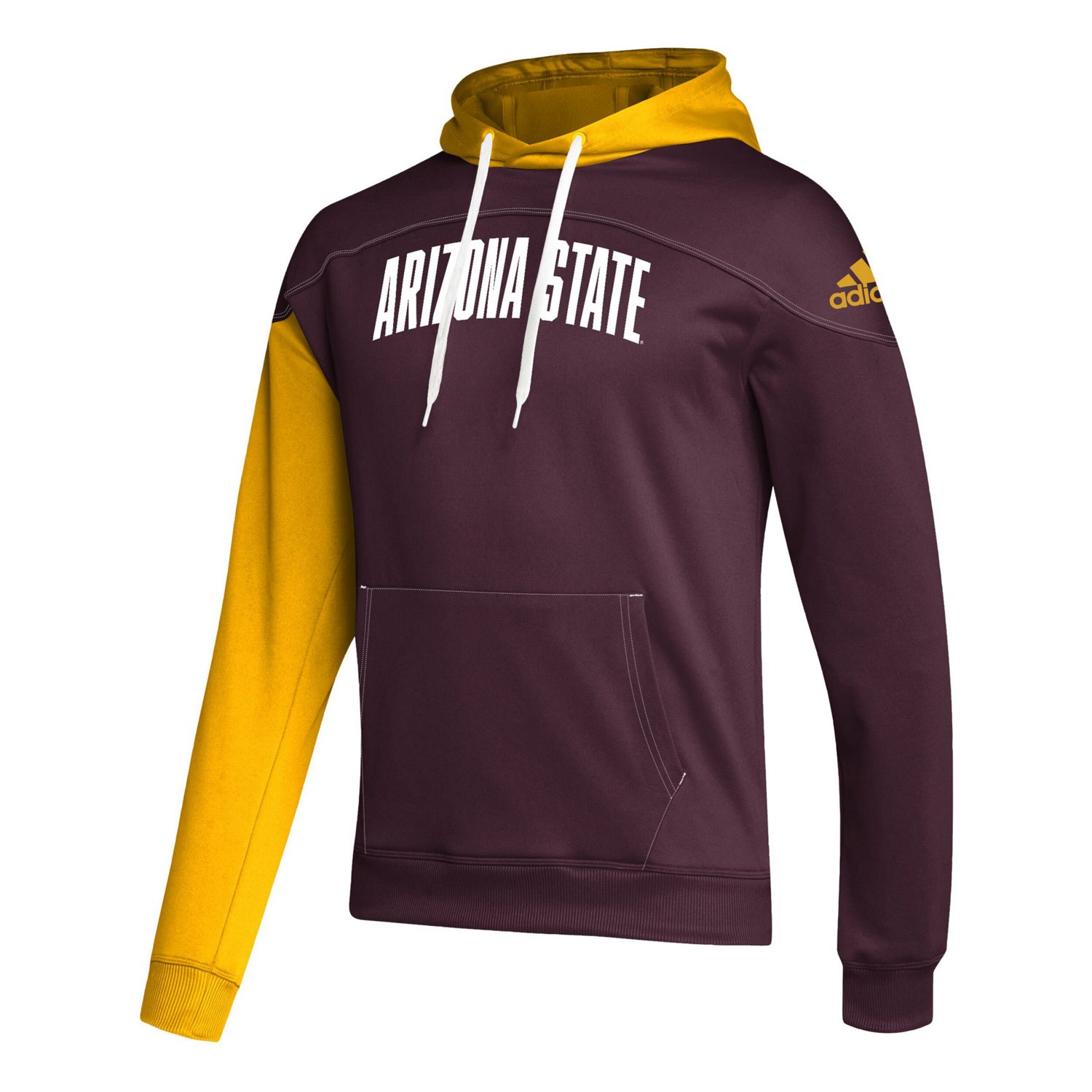 adidas Arizona State Sun Devils Block Stadium Pullover Hoodie                                                                    - view number 2