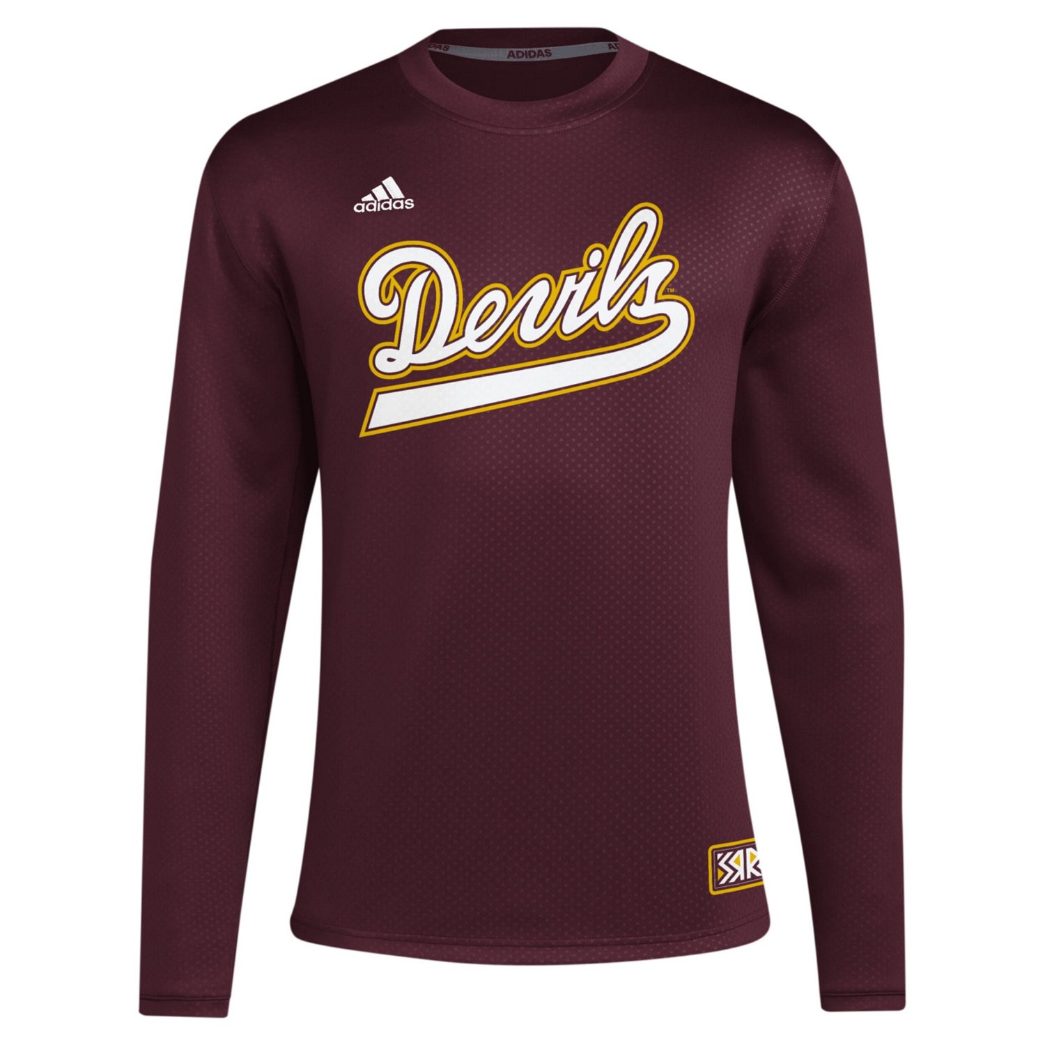 adidas Arizona State Sun Devils Reverse Retro Baseball Script Pullover Sweatshirt                                                - view number 2