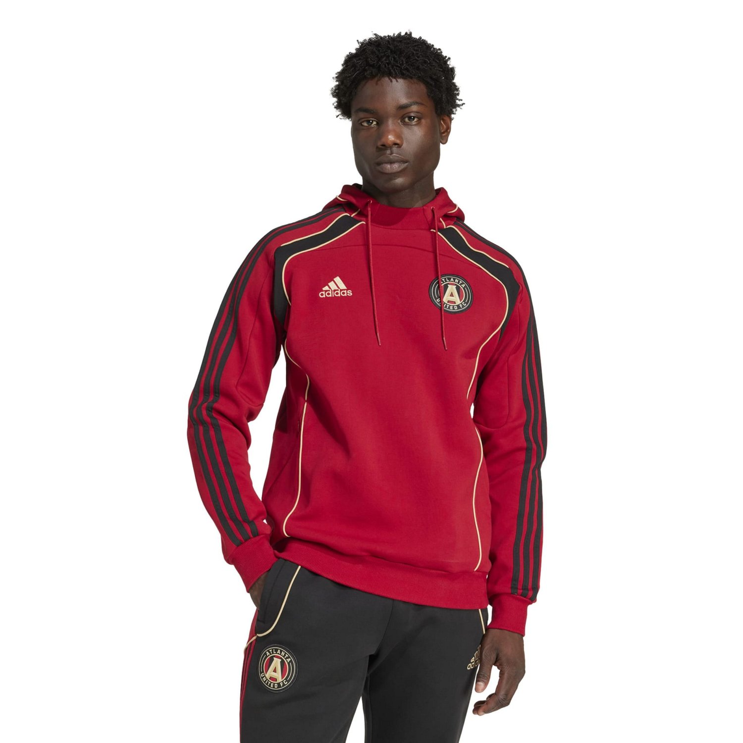 adidas Atlanta United FC 2025 Travel Pullover Hoodie                                                                             - view number 1