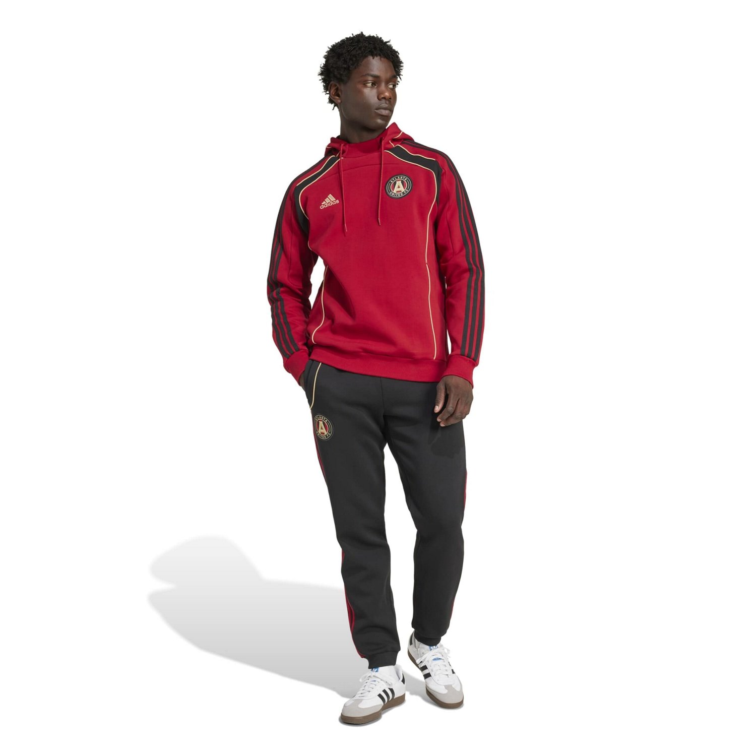 adidas Atlanta United FC 2025 Travel Pullover Hoodie                                                                             - view number 4