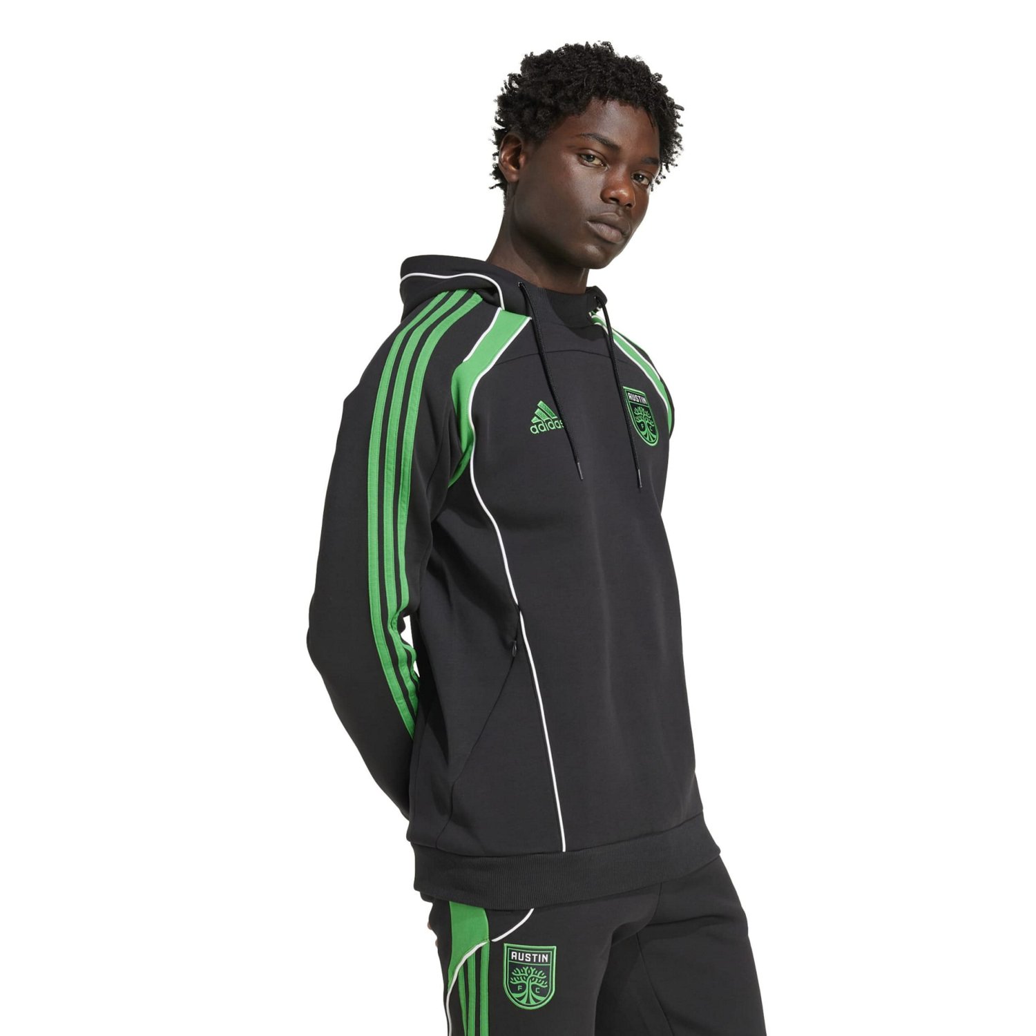 adidas Austin FC 2025 Travel Pullover Hoodie - view number 3