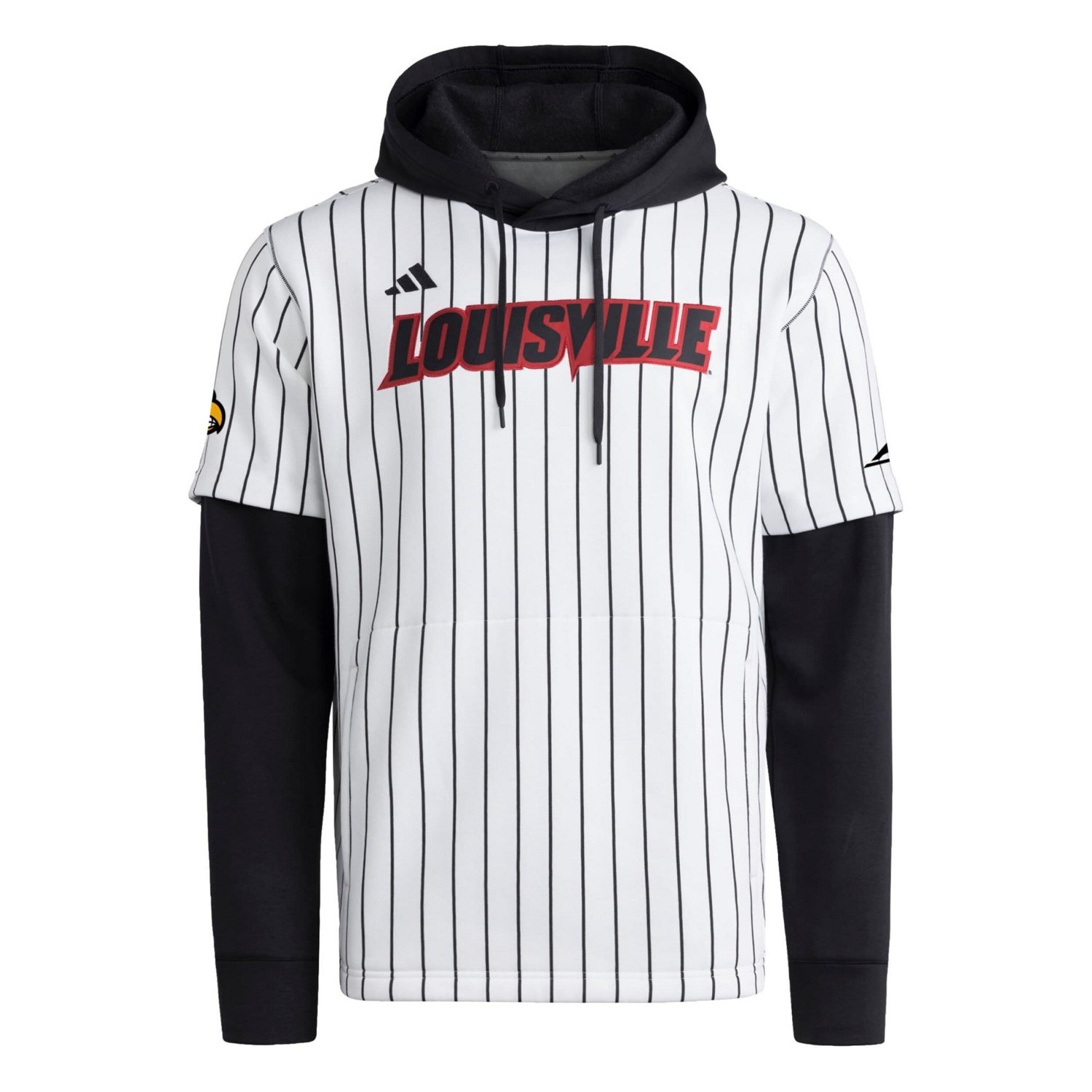 adidas Black Louisville Cardinals Baseball Hoodie - view number 2