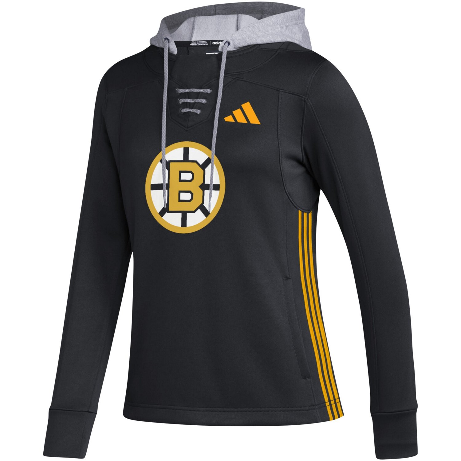 adidas Boston Bruins Refresh Skate Lace AEROREADY Pullover Hoodie