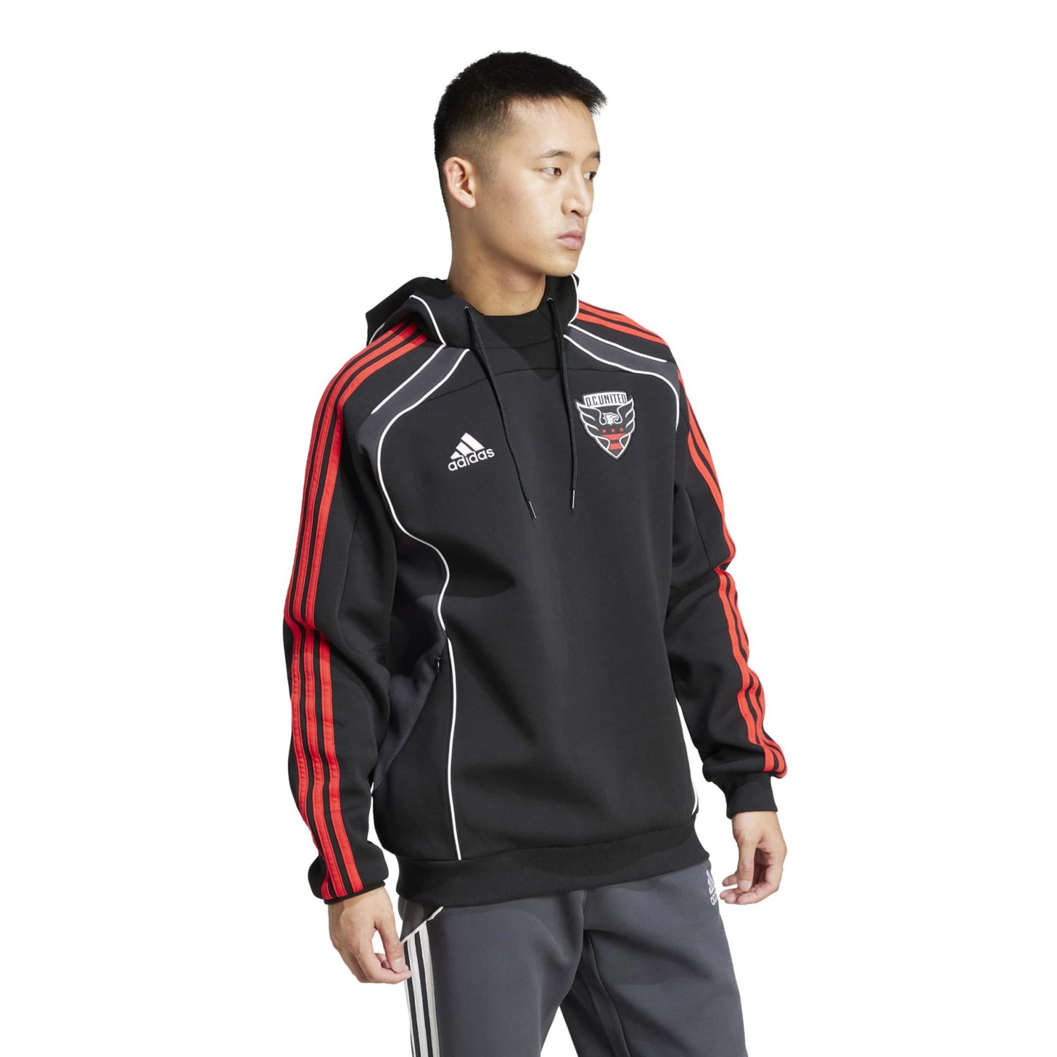adidas DC United 2025 Travel Pullover Hoodie - view number 2