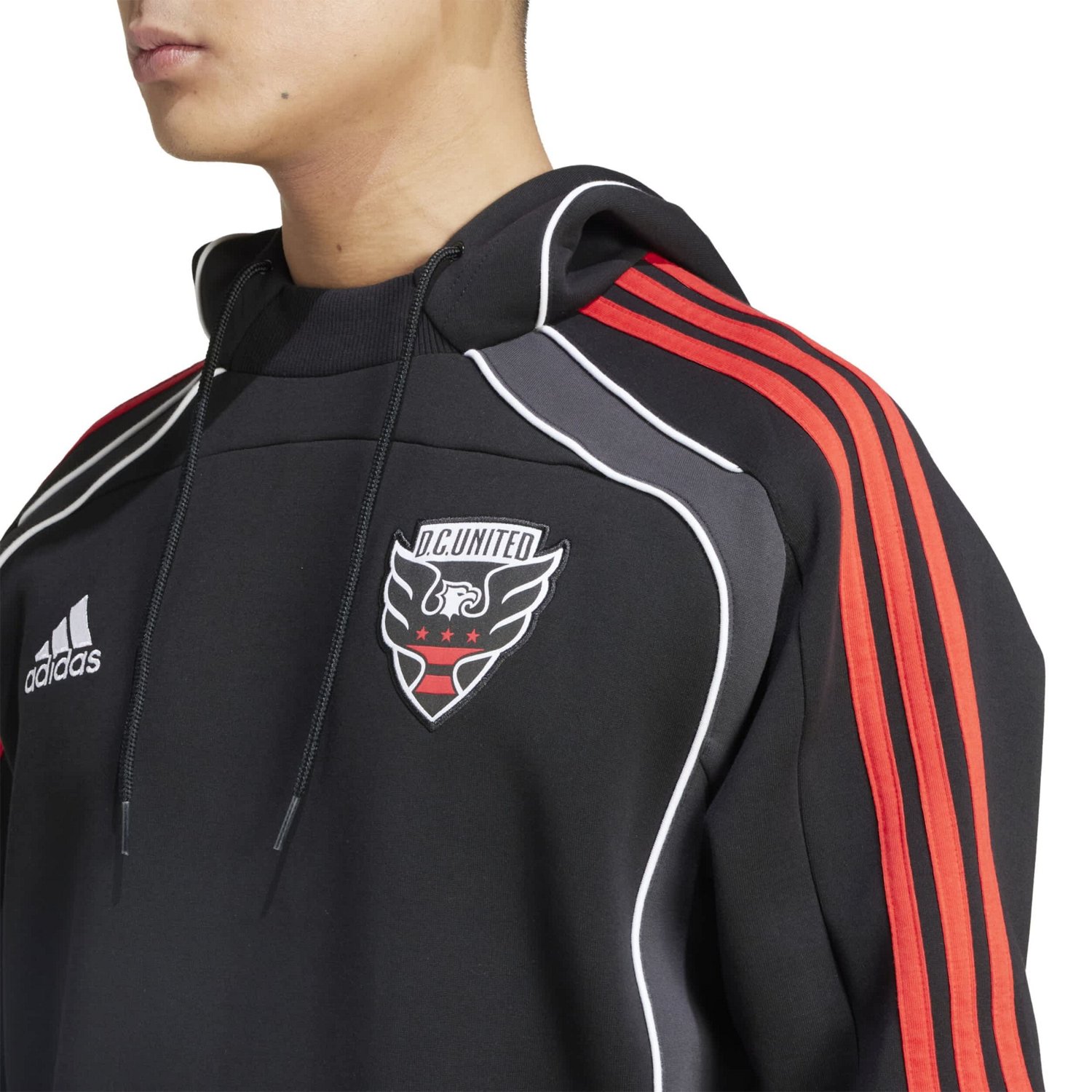 adidas DC United 2025 Travel Pullover Hoodie - view number 3