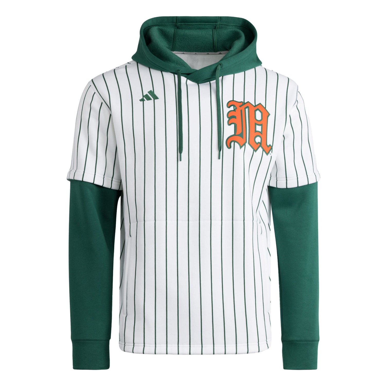 adidas Green Miami Hurricanes Baseball Hoodie - view number 2