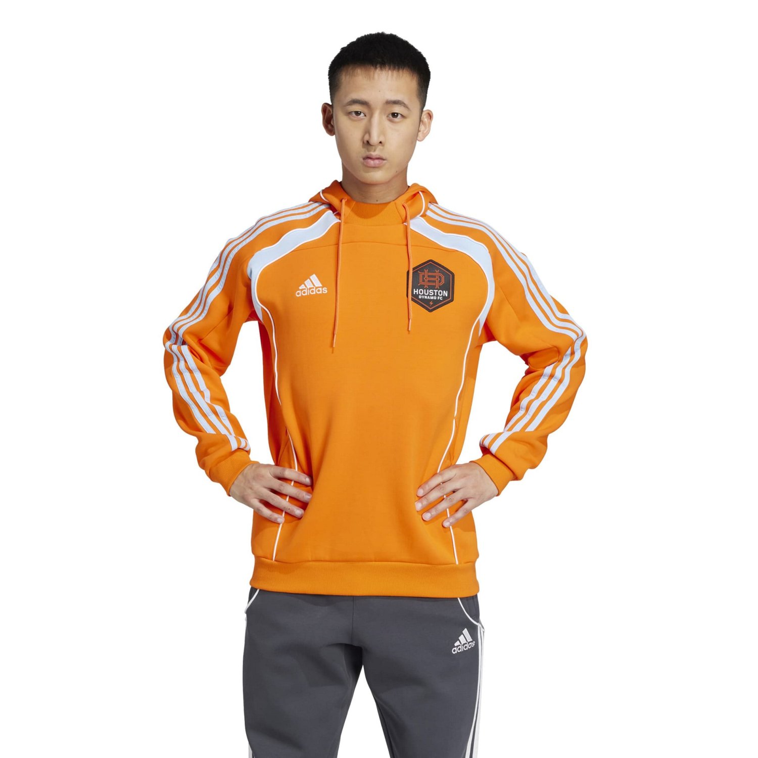 adidas Houston Dynamo FC 2025 Travel Pullover Hoodie