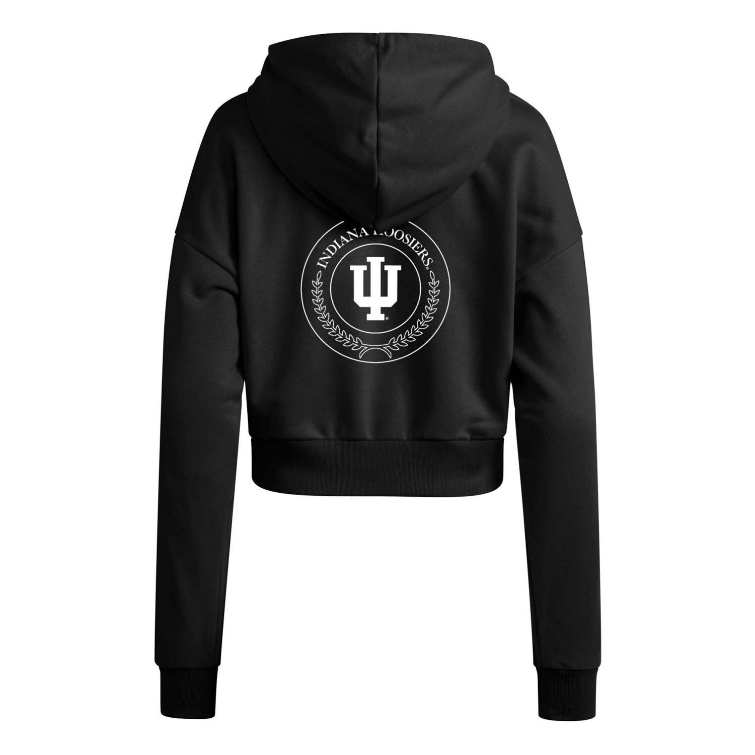 adidas Indiana Hoosiers Campus Queen Cropped Pullover Hoodie - view number 3