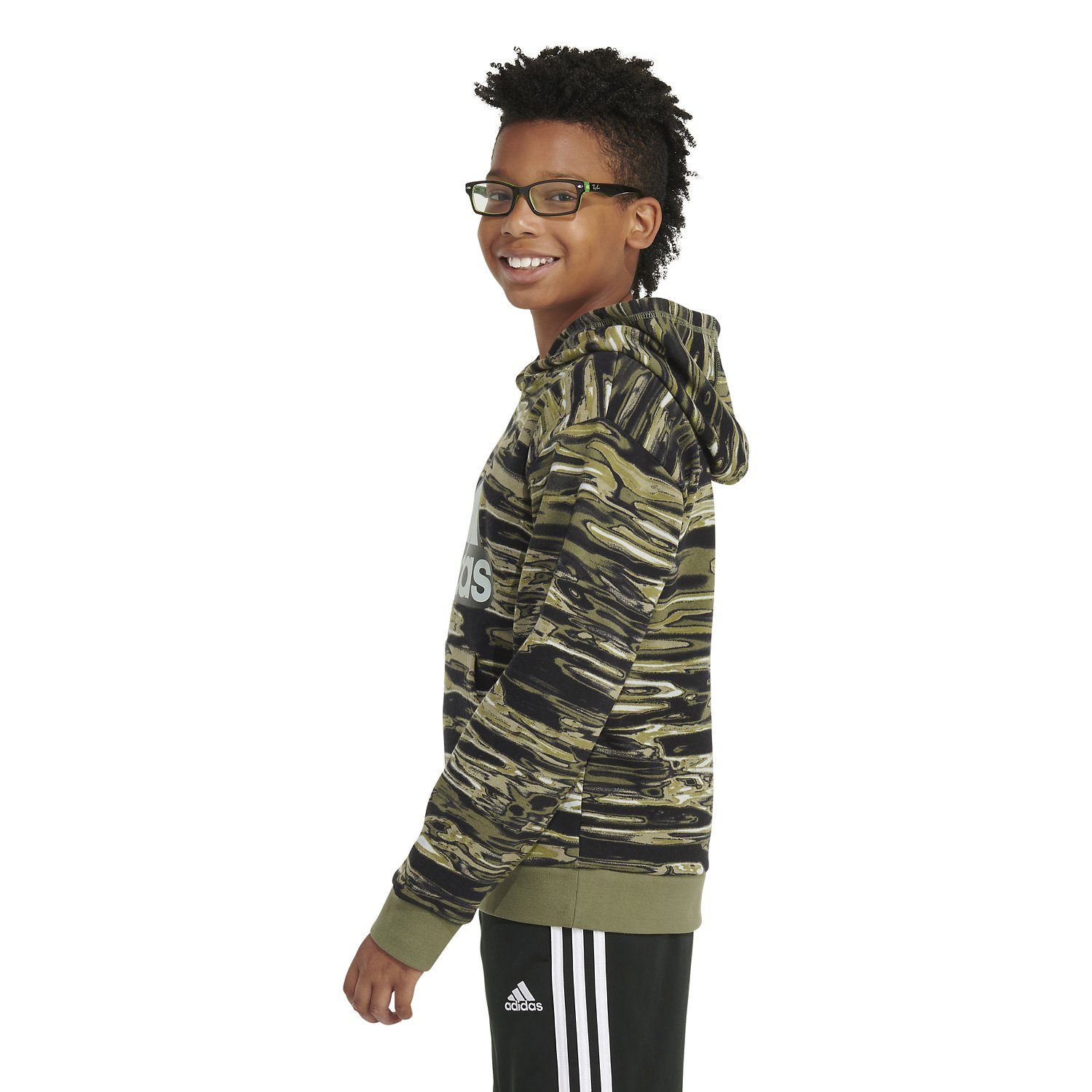 adidas Long Sleeve "Liquid Camo" Printed Hoodie - view number 4