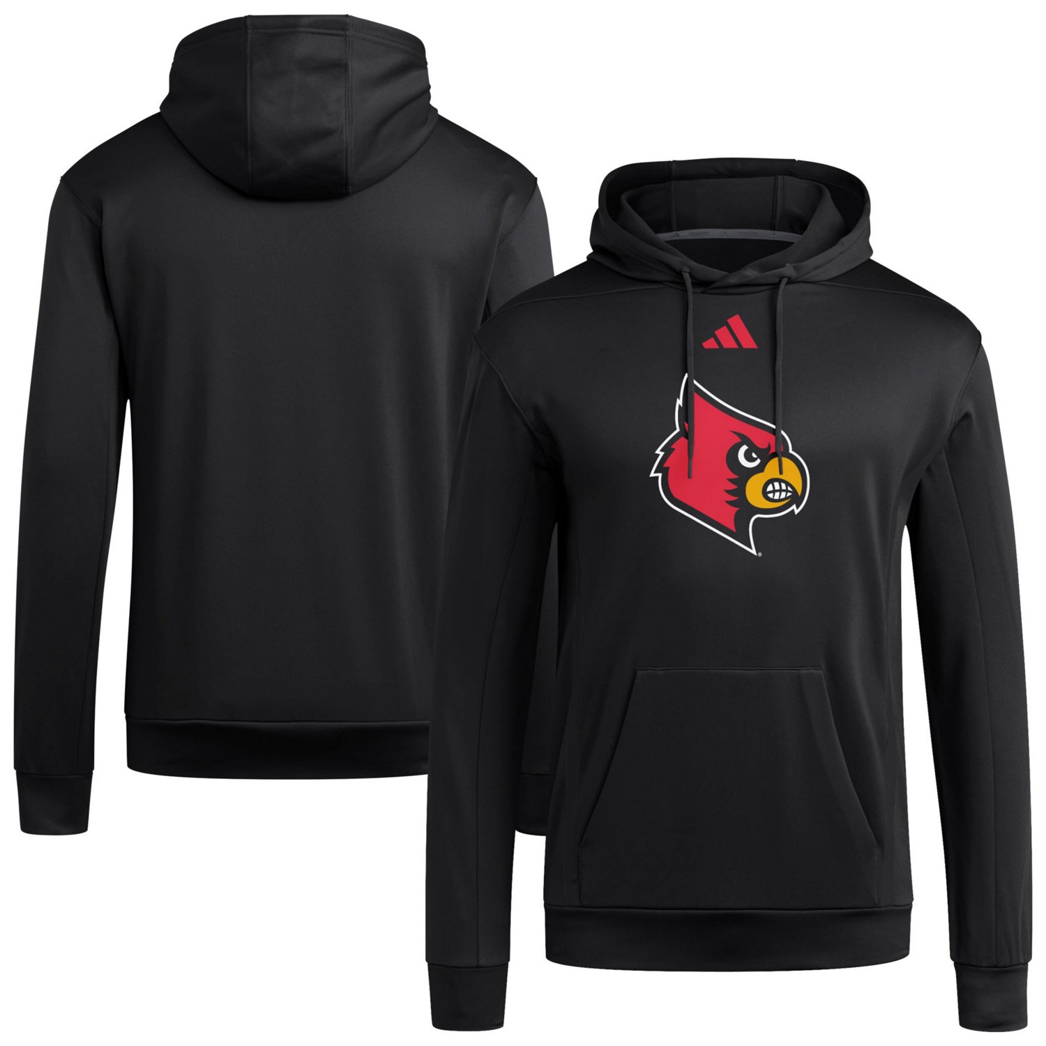 adidas Louisville Cardinals Locker Logo Fleece Pullover Hoodie - view number 1
