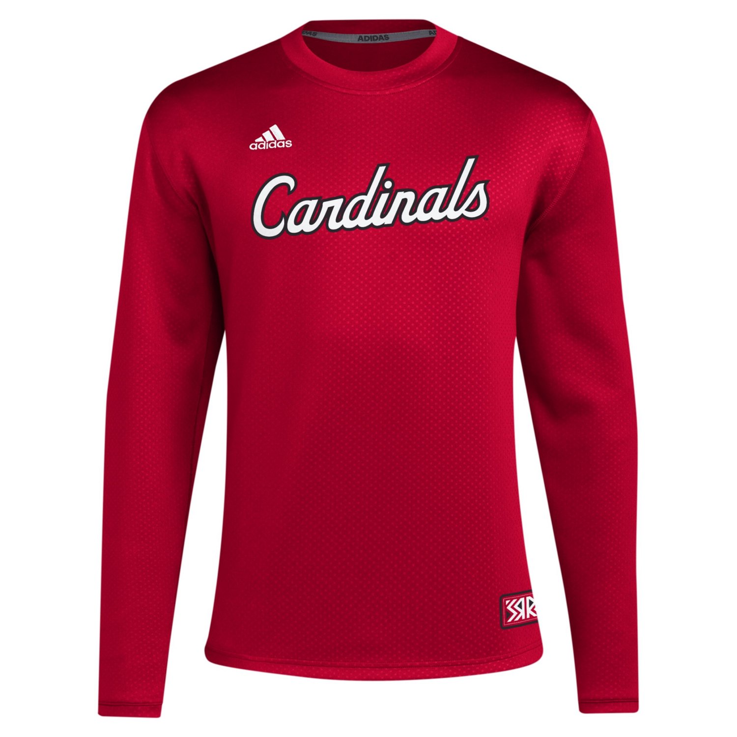 adidas Louisville Cardinals Reverse Retro Baseball Script Pullover Sweatshirt