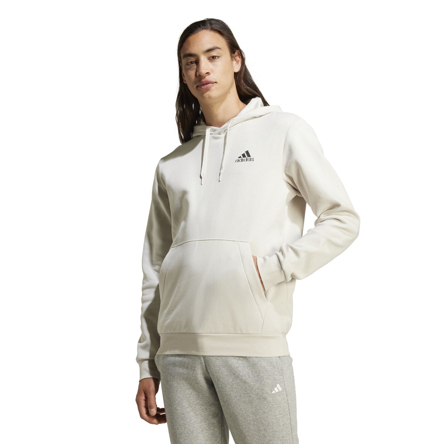 adidas Men s Feel Cozy Pullover Hoodie Free Shipping at Academy