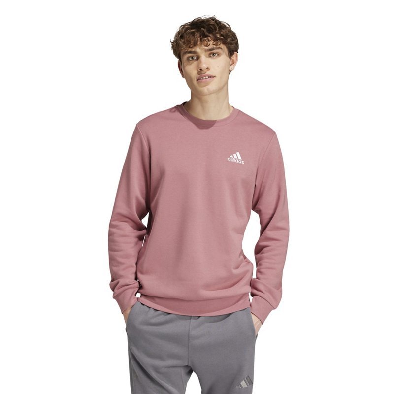 adidas Men's Feel Cozy SWT Pullover Rose Gold, Medium - Men's Athletic Fleece at Academy Sports