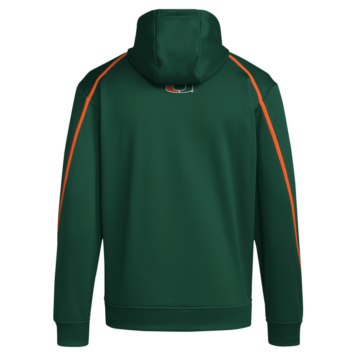 adidas Miami Hurricanes 2024 Sideline Travel Pullover Hoodie                                                                     - view number 3
