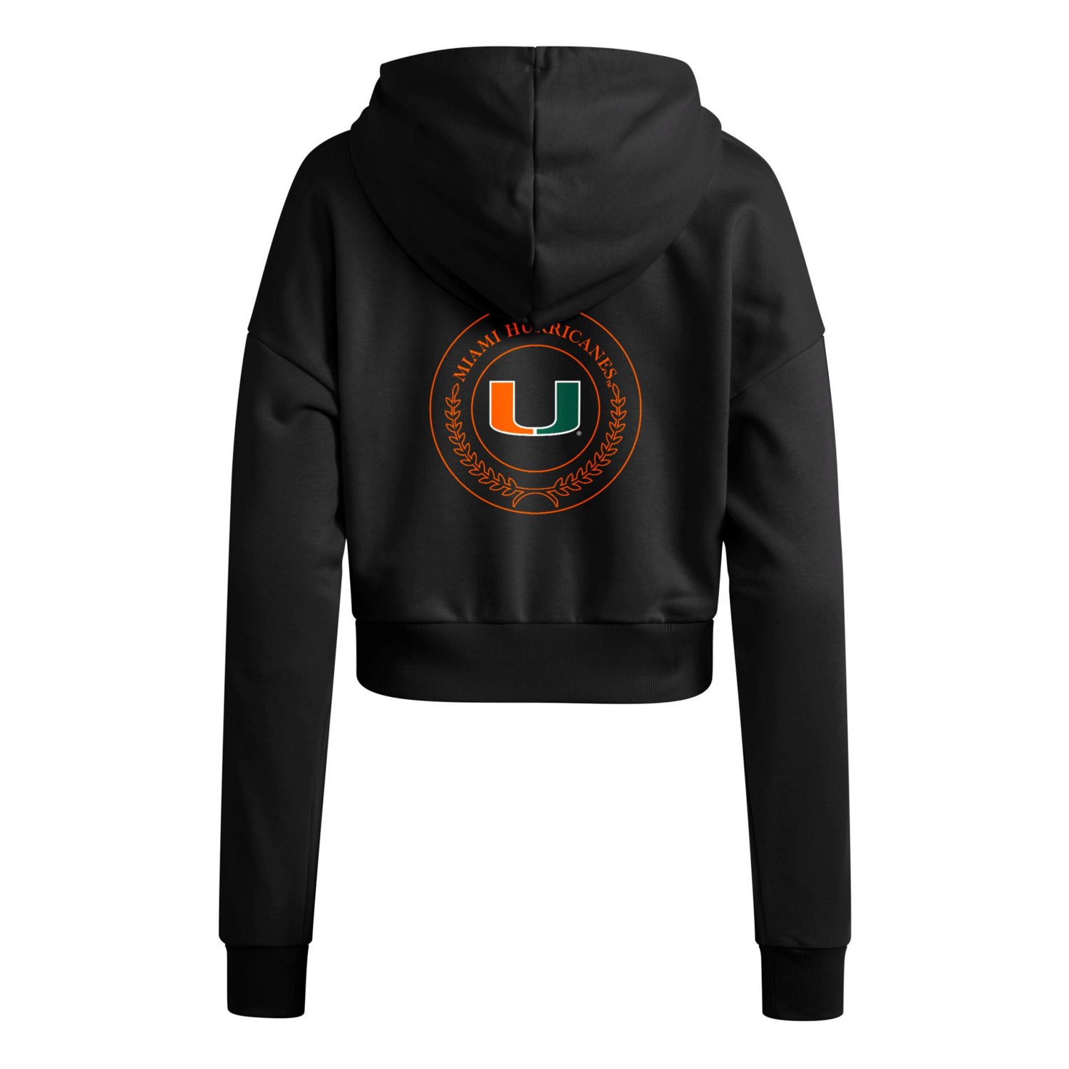 adidas Miami Hurricanes Campus Queen Cropped Pullover Hoodie - view number 3