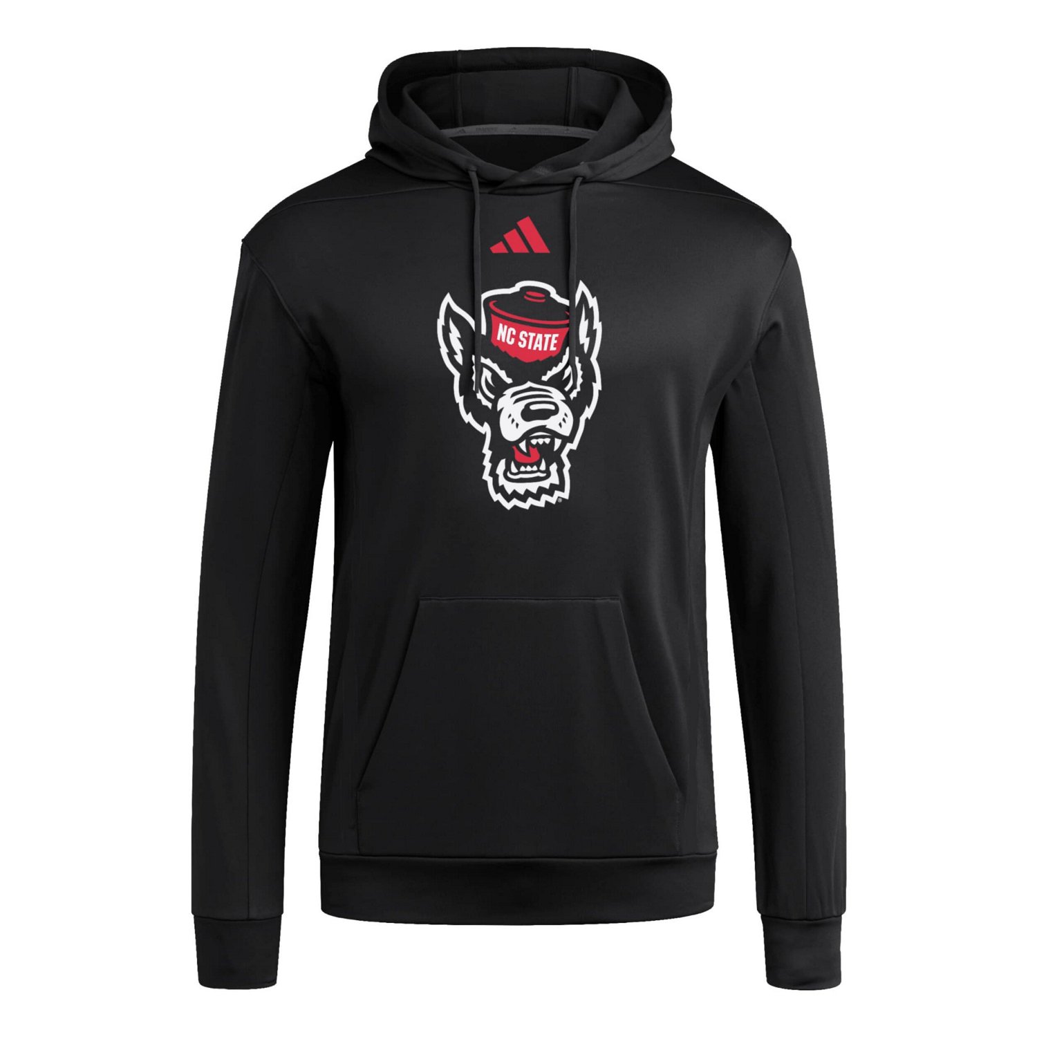 adidas NC State Wolfpack Locker Logo Fleece Pullover Hoodie - view number 2