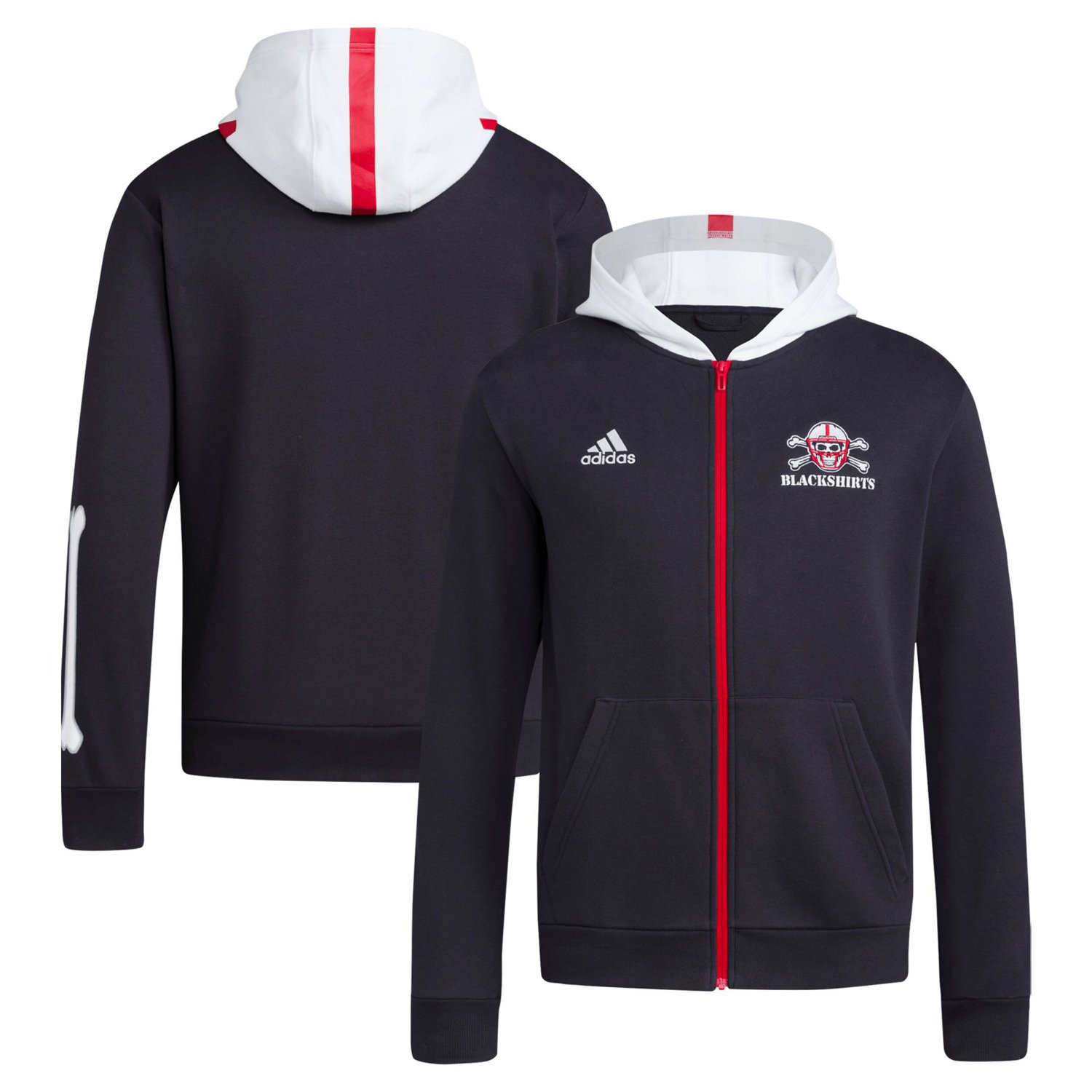 adidas Nebraska Huskers shirts Full-Zip Hoodie - view number 1
