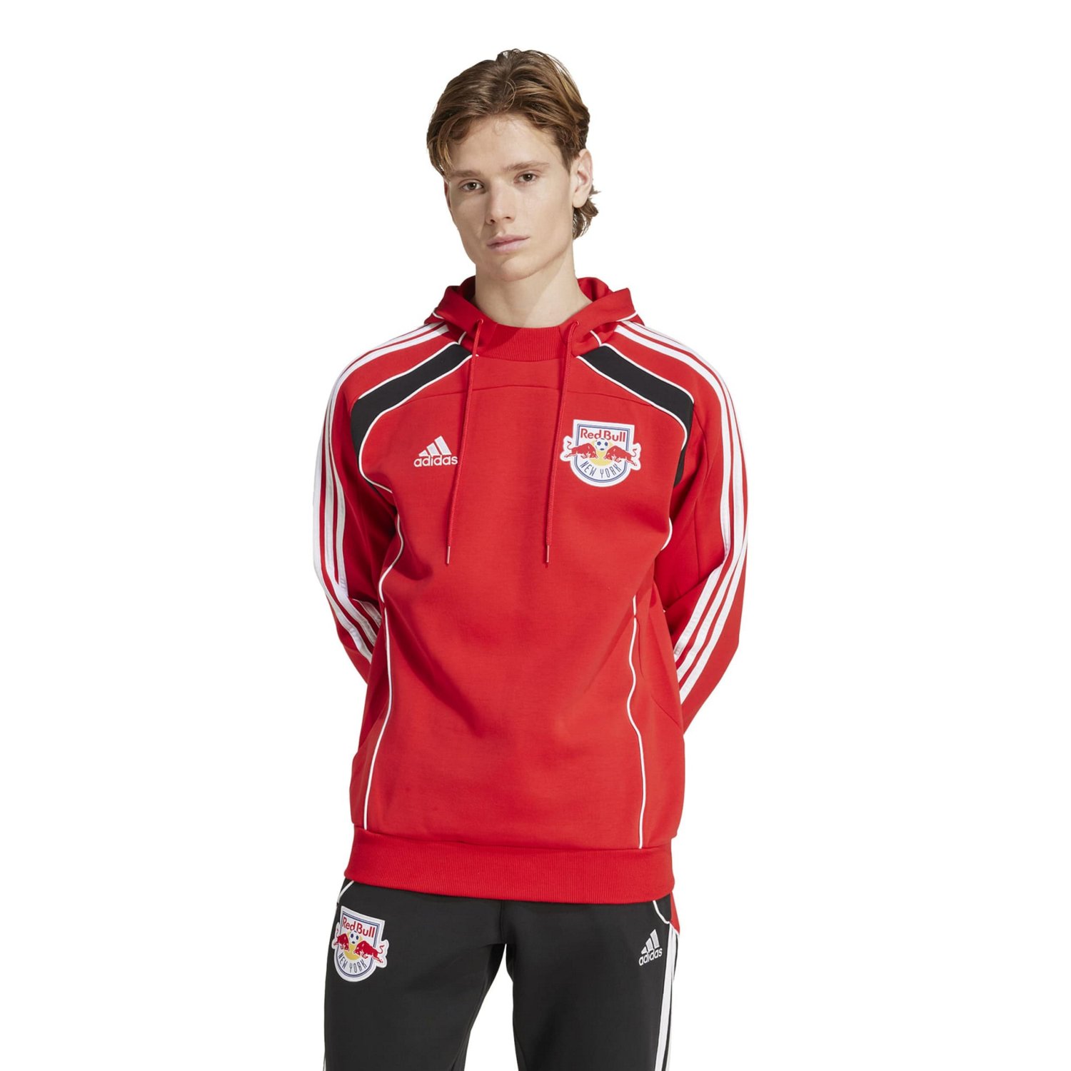 adidas New York Bulls 2025 Travel Pullover Hoodie                                                                                - view number 1
