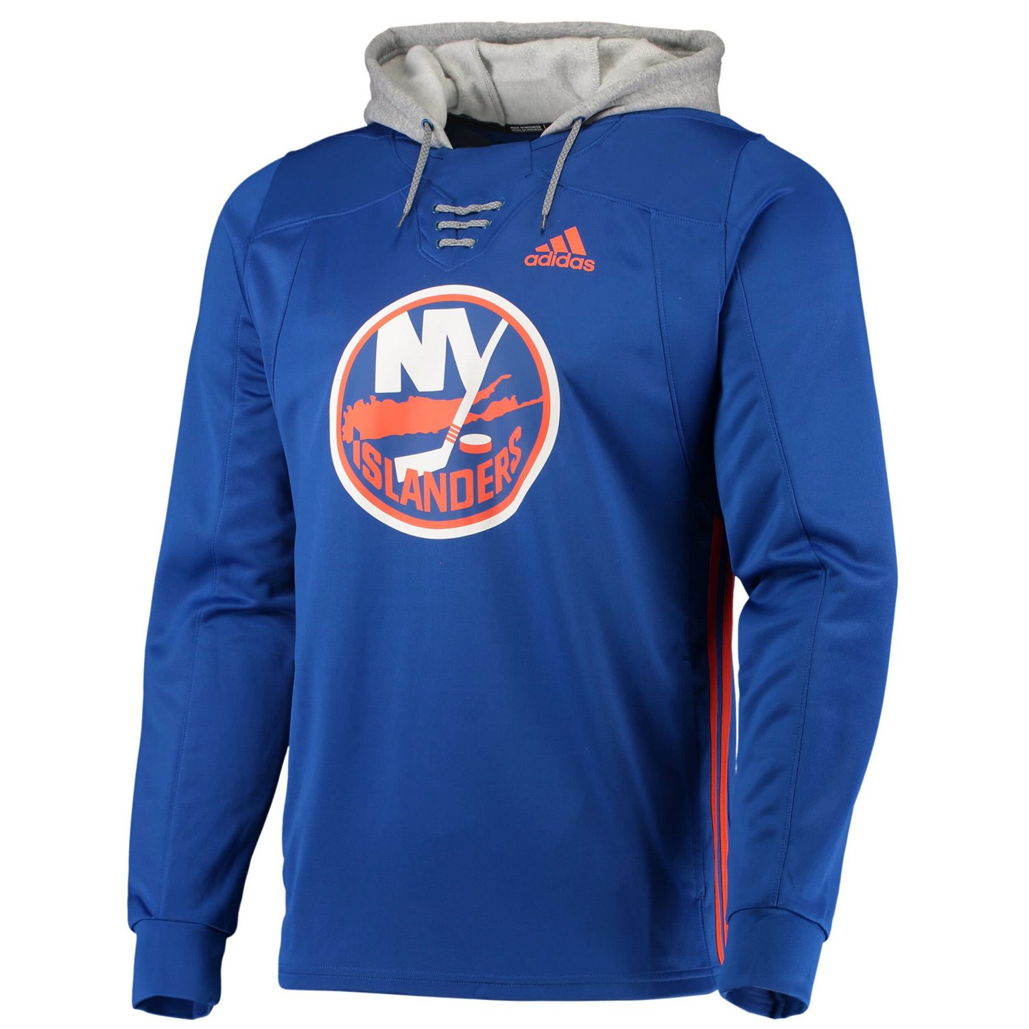 adidas New York Islanders Skate Lace AEROREADY Pullover Hoodie - view number 2