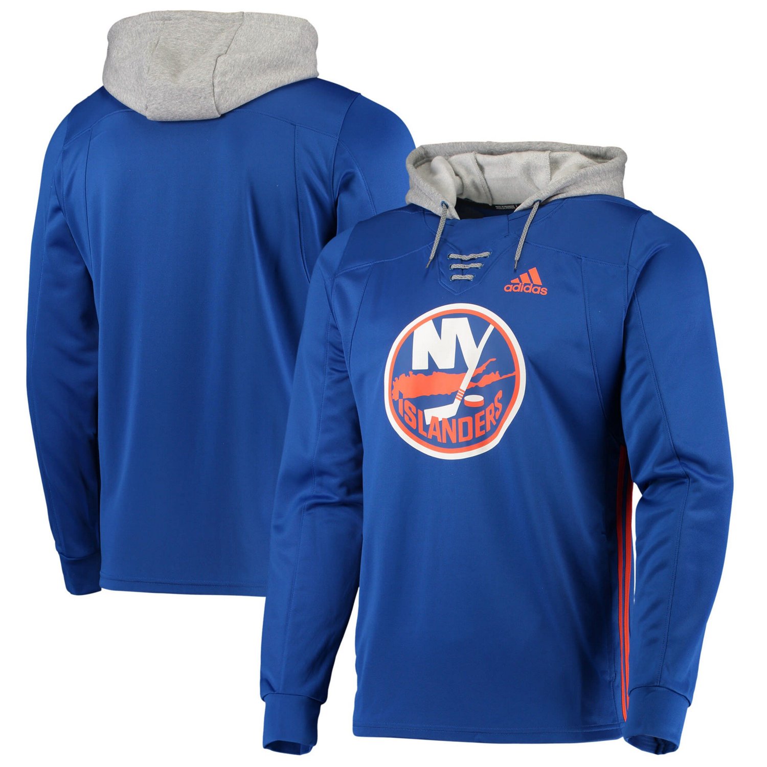 adidas New York Islanders Skate Lace AEROREADY Pullover Hoodie - view number 1