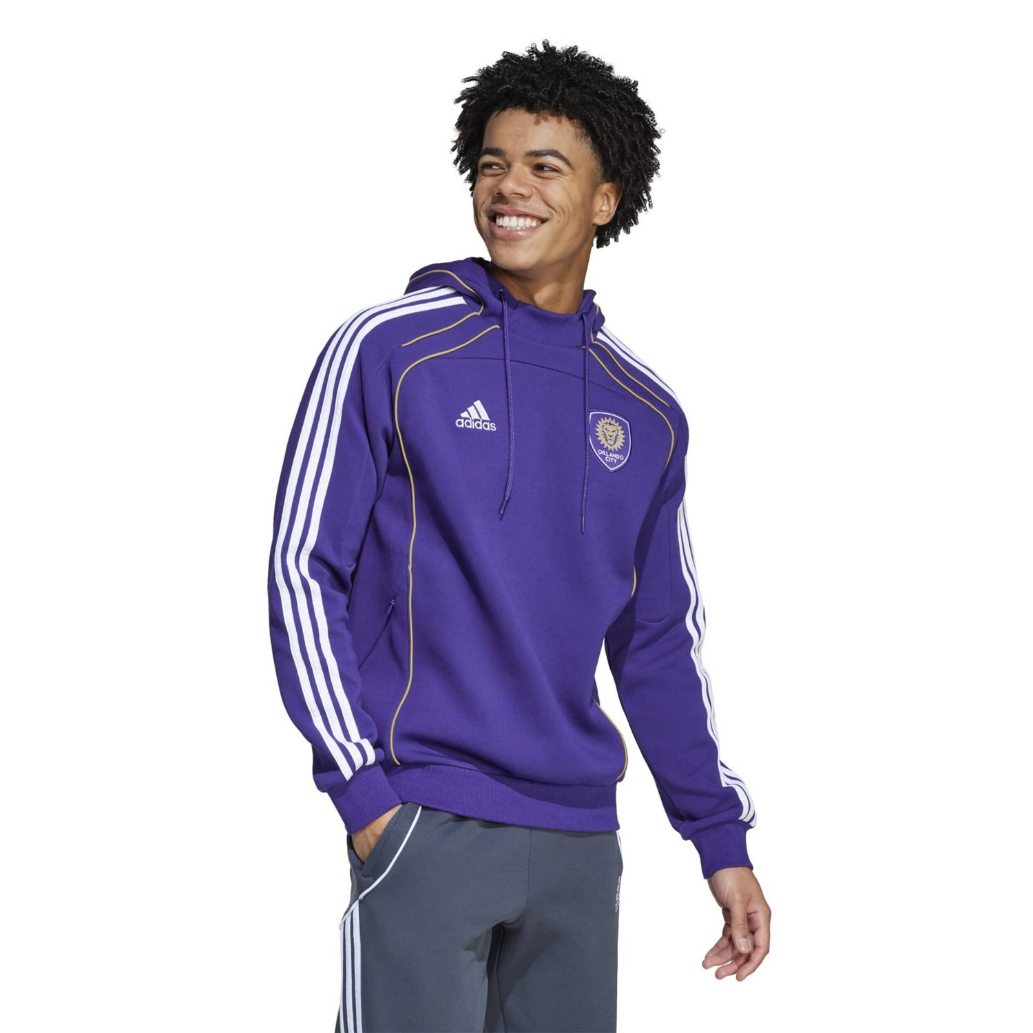adidas Orlando City SC 2025 Travel Pullover Hoodie - view number 3