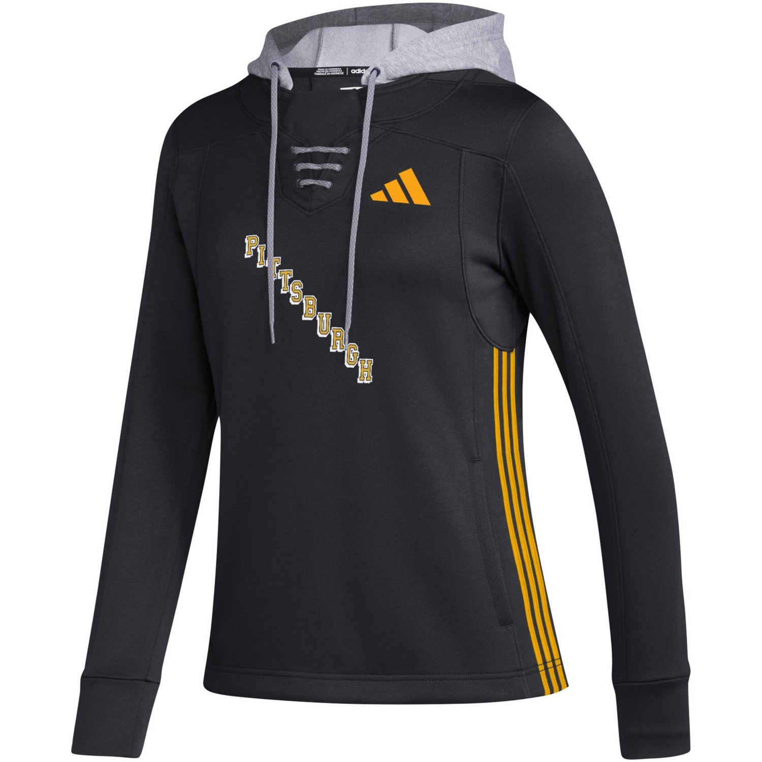 adidas Pittsburgh Penguins Refresh Skate Lace AEROREADY Pullover Hoodie - view number 2