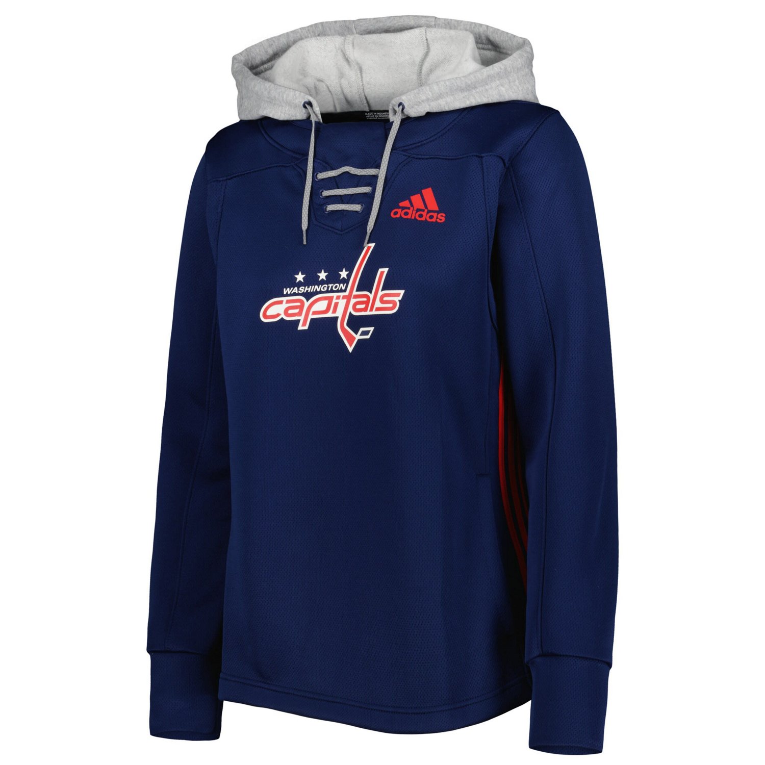 adidas Washington Capitals Skate Lace Primeblue Team Pullover Hoodie - view number 2