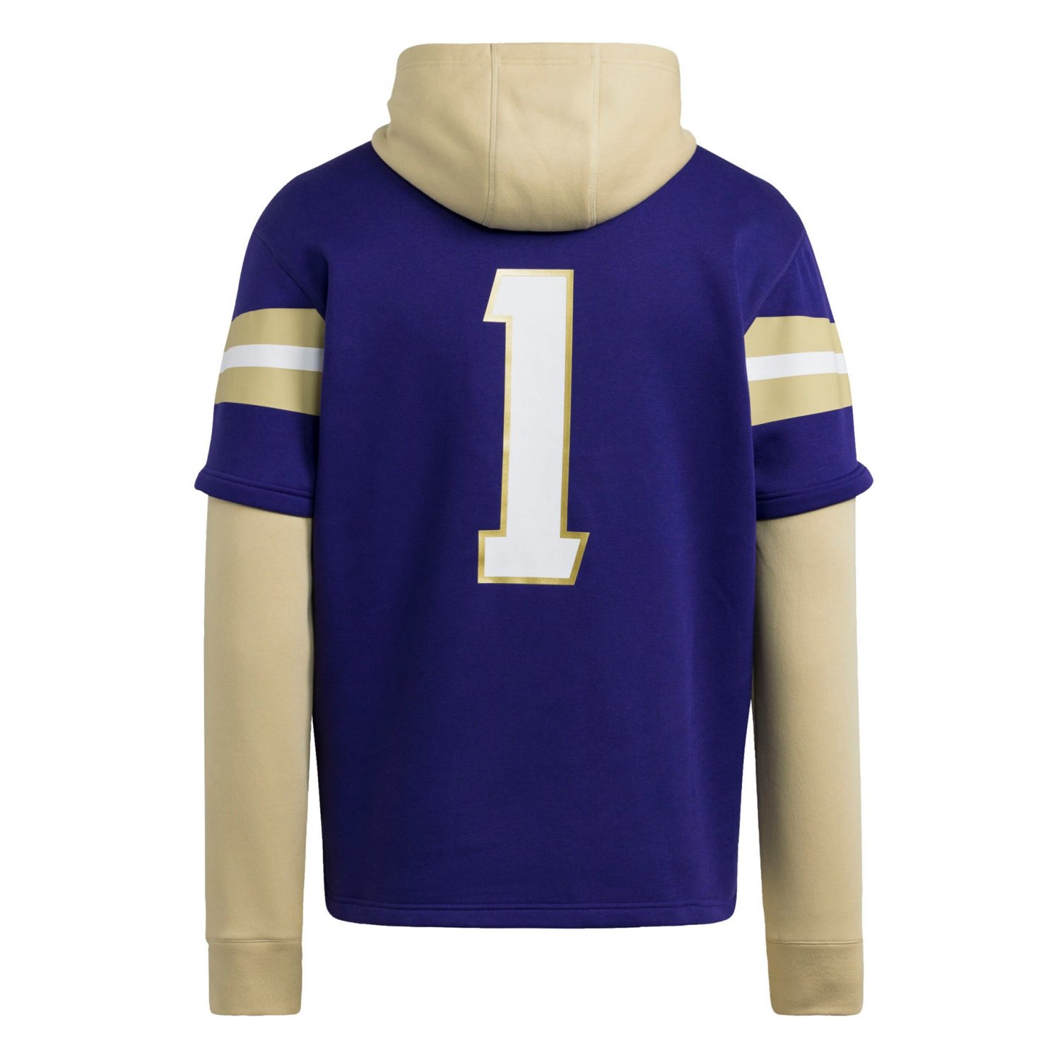 adidas Washington Huskies Jersey Pullover Hoodie - view number 3