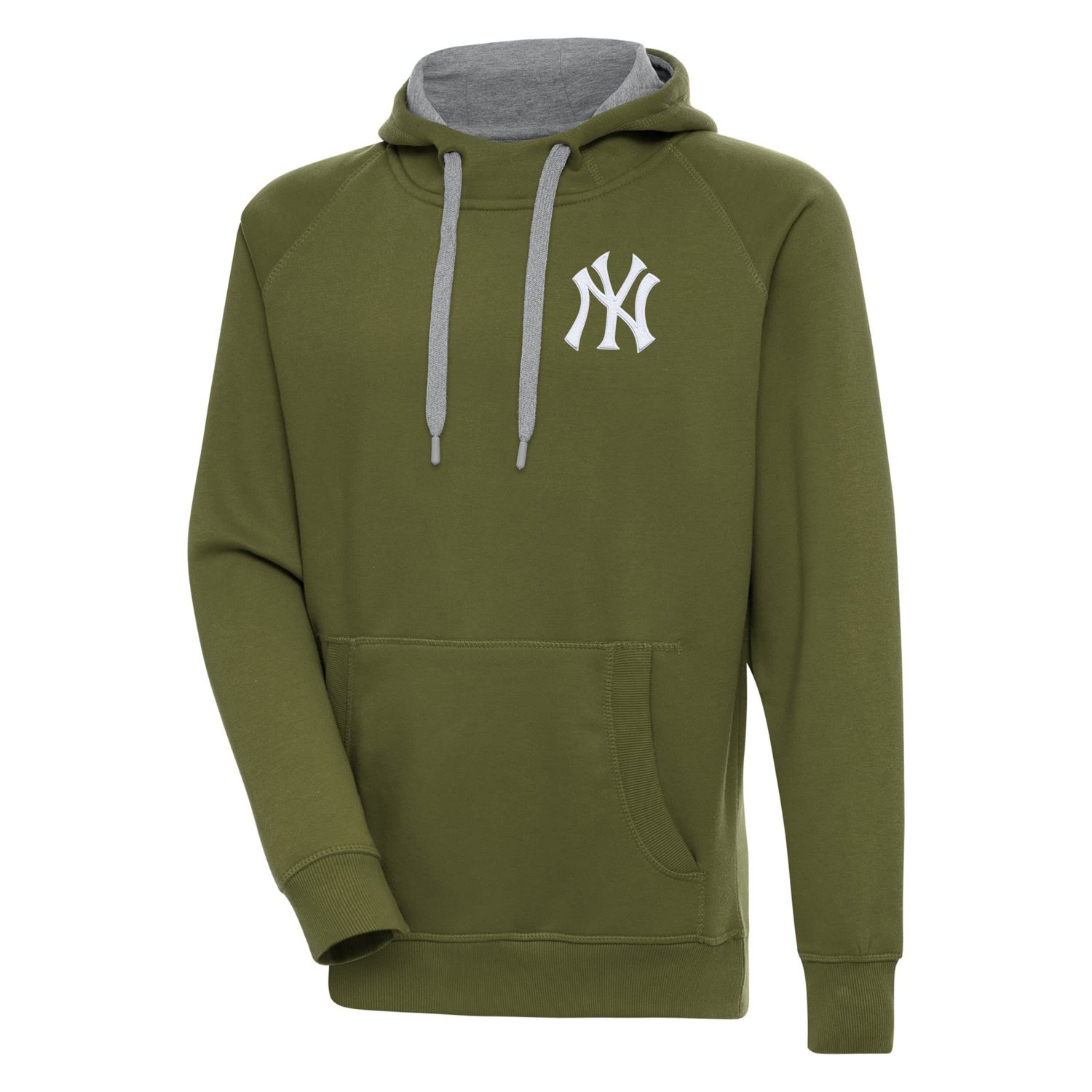 Antigua / New York Yankees Axe Bunker Tri-Blend Pullover Hoodie                                                                  - view number 1
