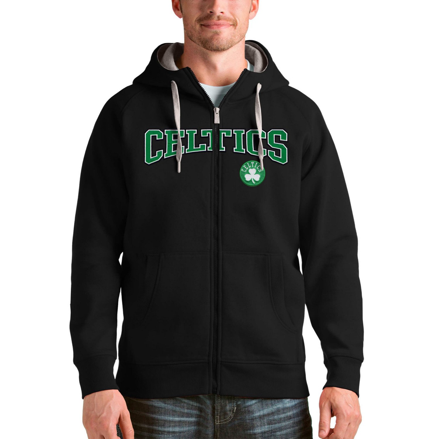 Antigua Boston Celtics Team Victory Full-Zip Hoodie - view number 1