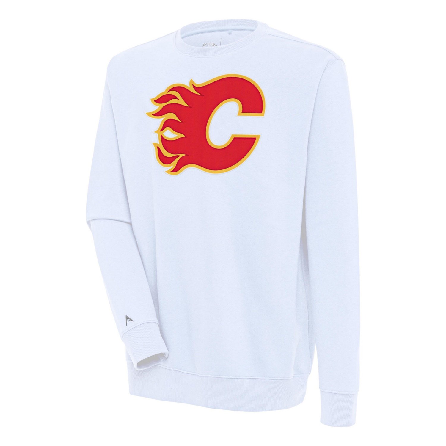 Antigua Calgary Flames Victory Pullover Sweatshirt