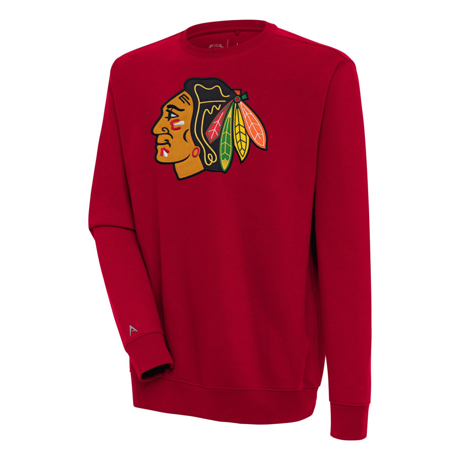 Antigua Chicago Blackhawks Victory Pullover Sweatshirt - view number 1