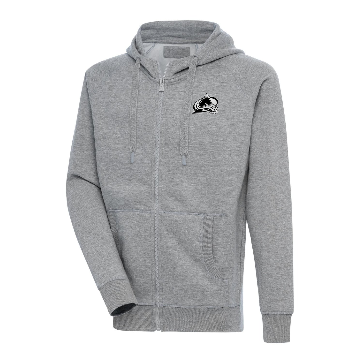 Antigua Colorado Avalanche Metallic Logo Victory Full-Zip Hoodie