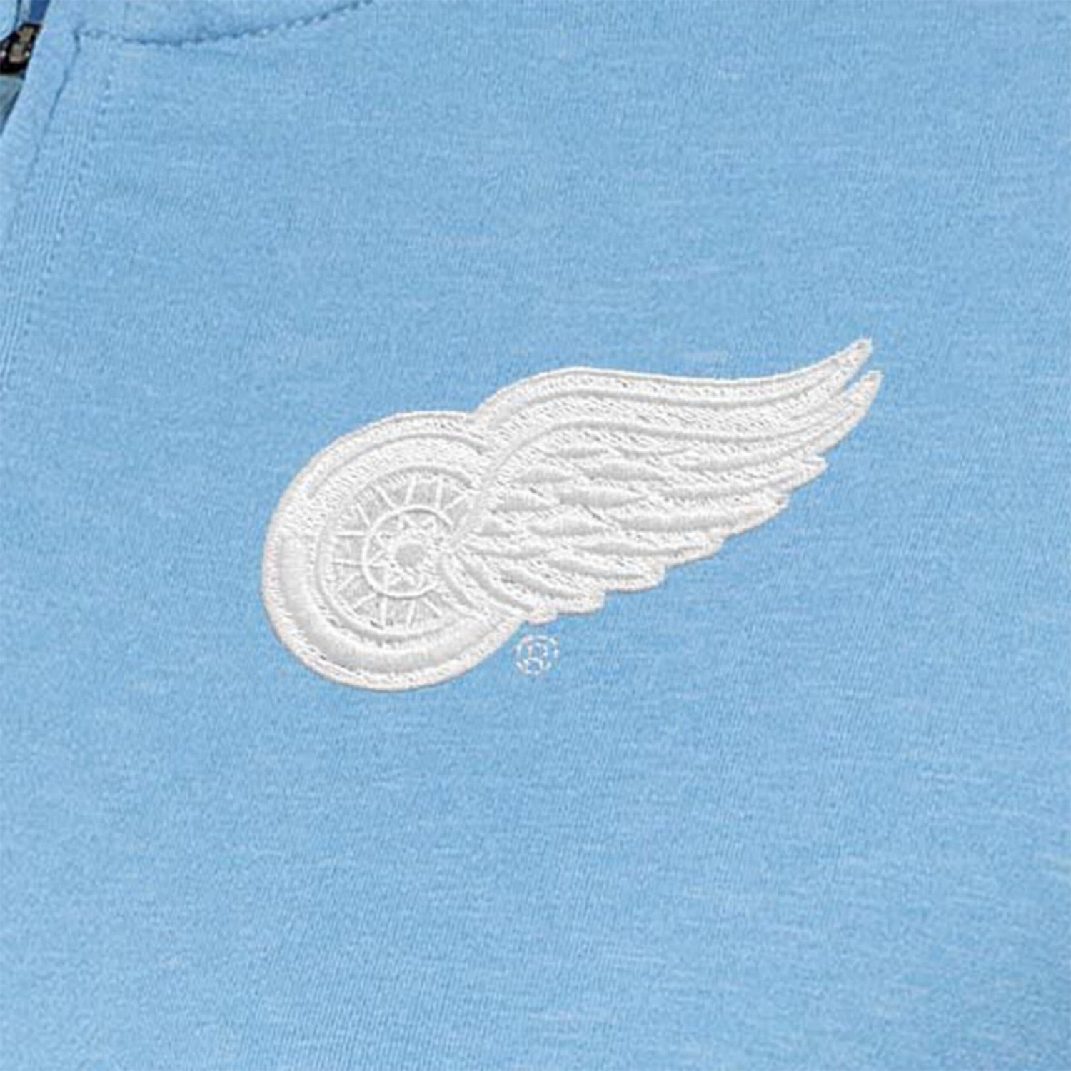 Antigua Detroit Red Wings White Logo Mentor Quarter-Zip Jacket - view number 2