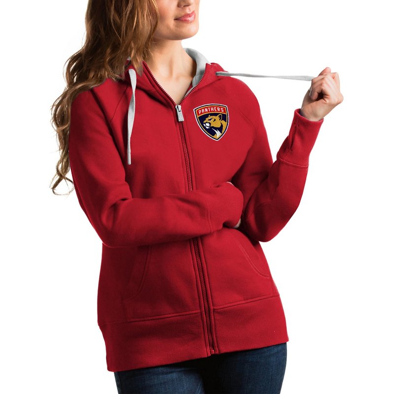 Antigua Florida Panthers Team Victory Full-Zip Hoodie-image
