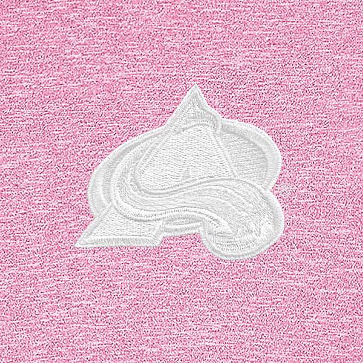 Antigua Heather Colorado Avalanche White Logo Hunk Quarter-Zip Pullover                                                          - view number 2