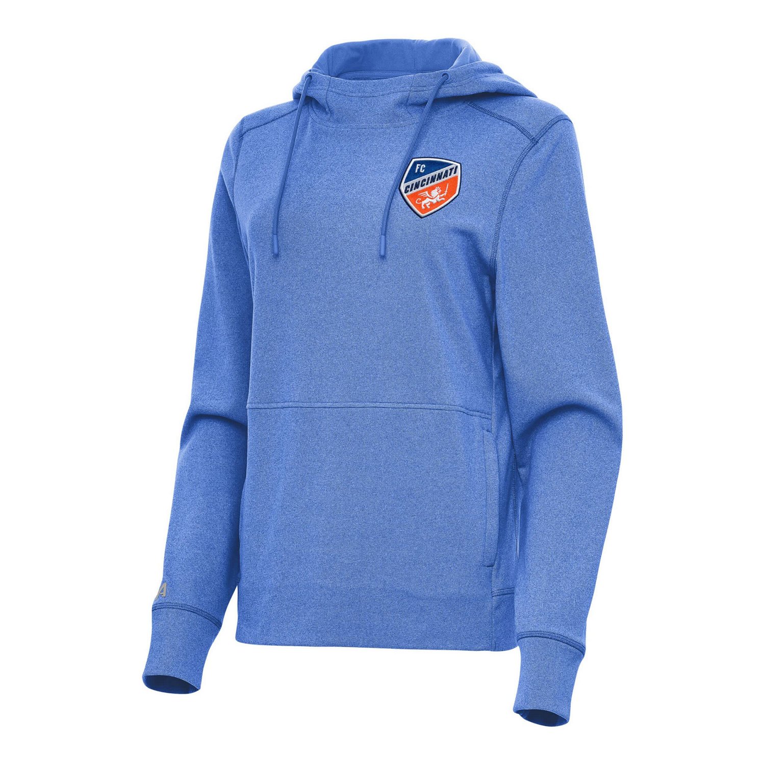 Antigua Heather FC Cincinnati Justice Pullover Hoodie