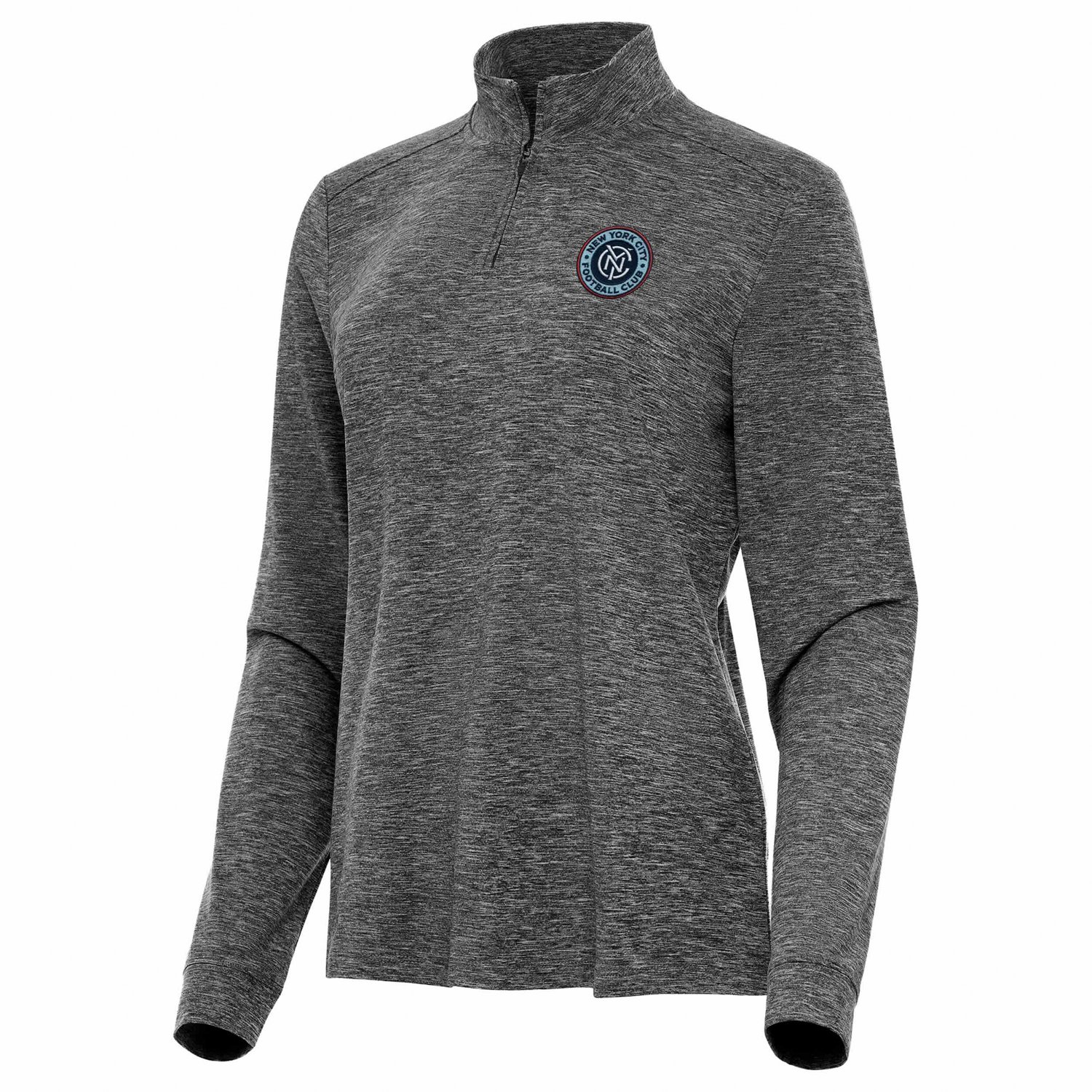 Antigua Heather New York City FC Mentor Quarter-Zip Top - view number 2