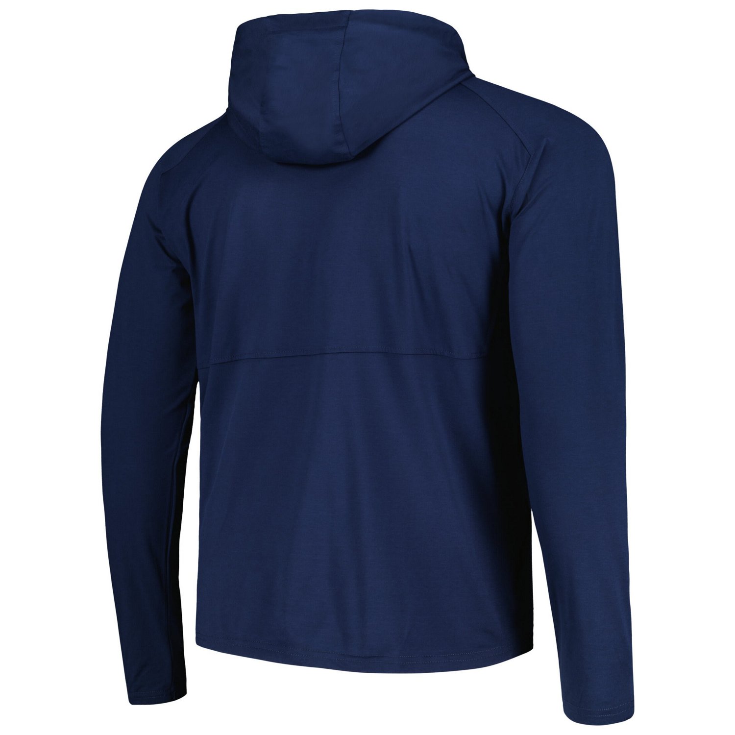 Antigua Heather Seattle Kraken Spikes Raglan Quarter-Zip Hoodie                                                                  - view number 3