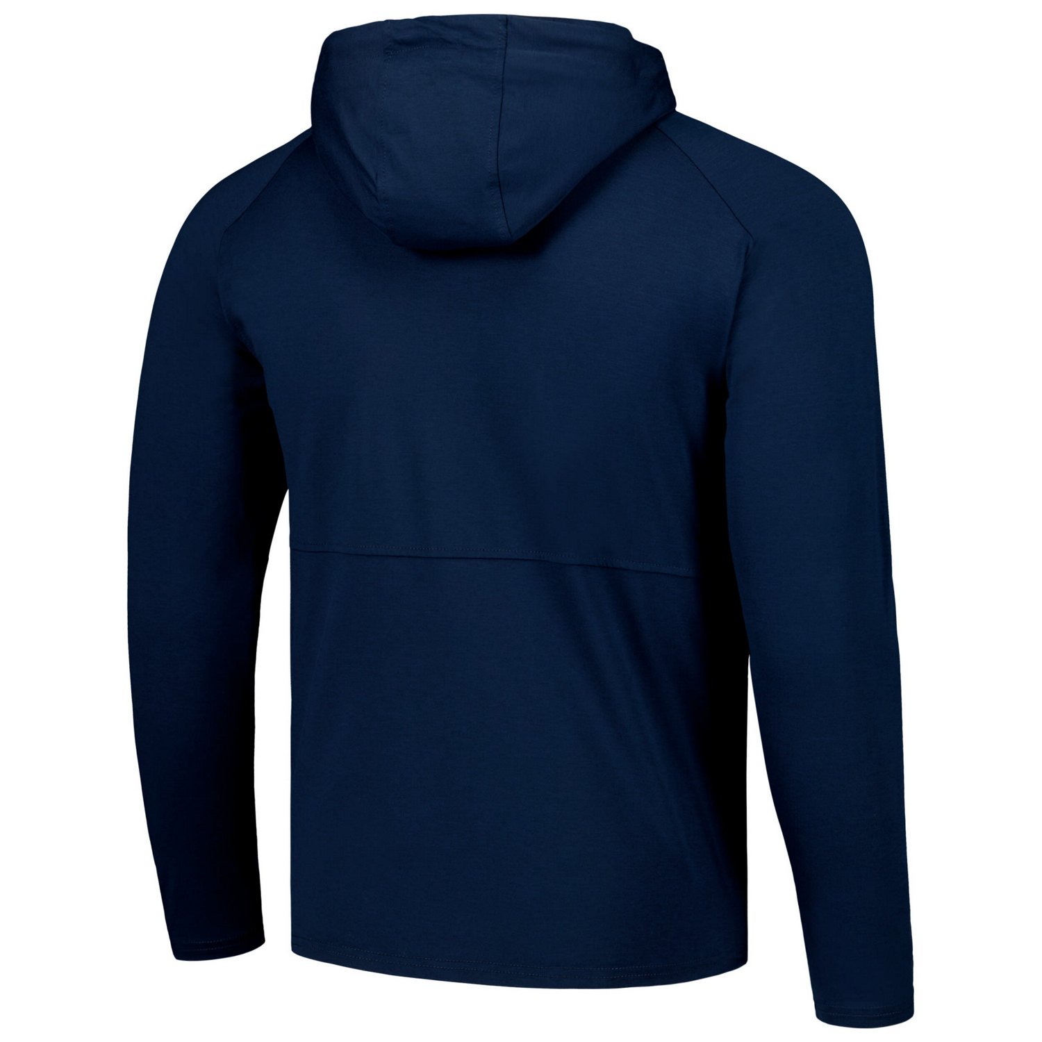 Antigua Heather Tampa Bay Lightning Spikes Raglan Quarter-Zip Hoodie                                                             - view number 3