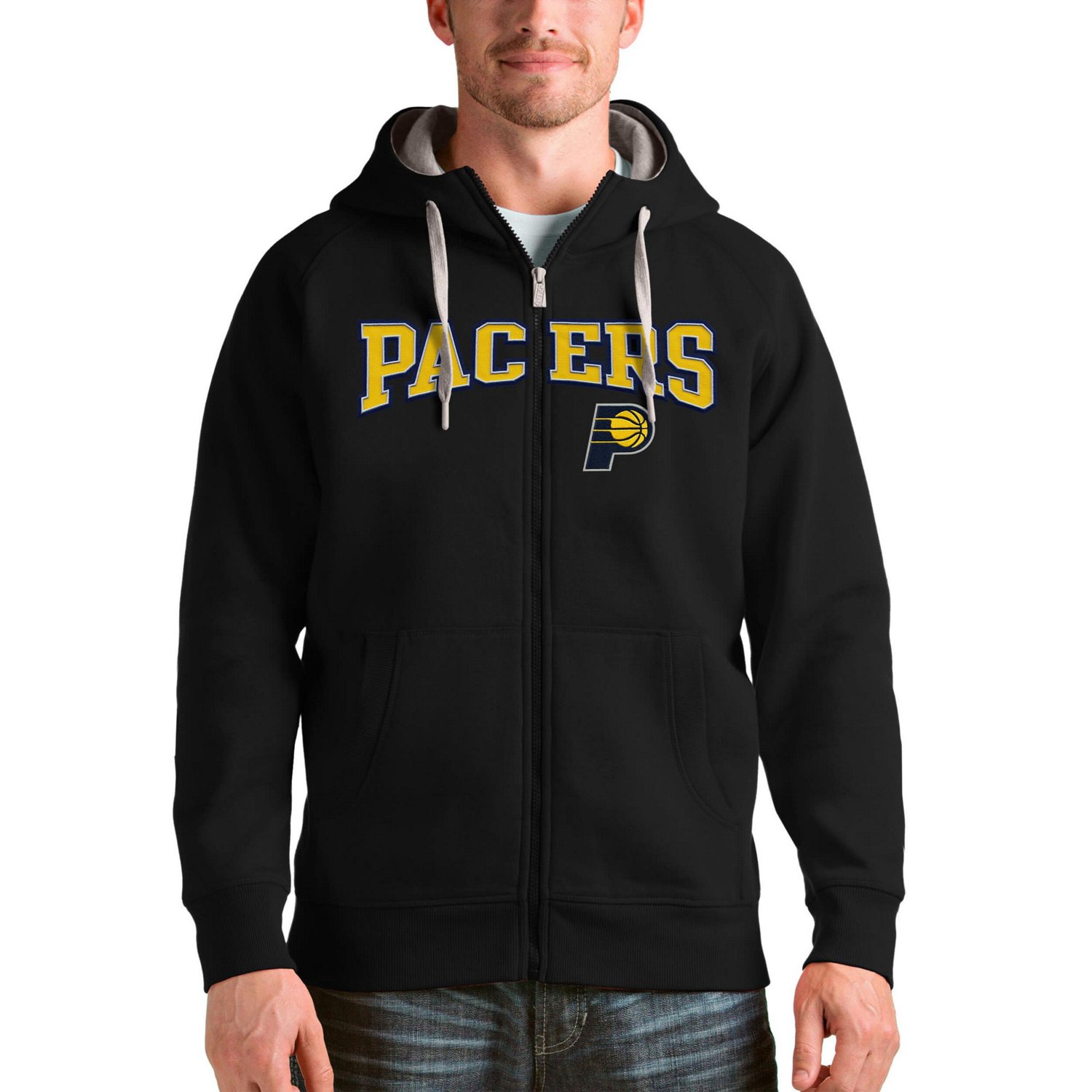 Antigua Indiana Pacers Victory Full-Zip Hoodie - view number 1